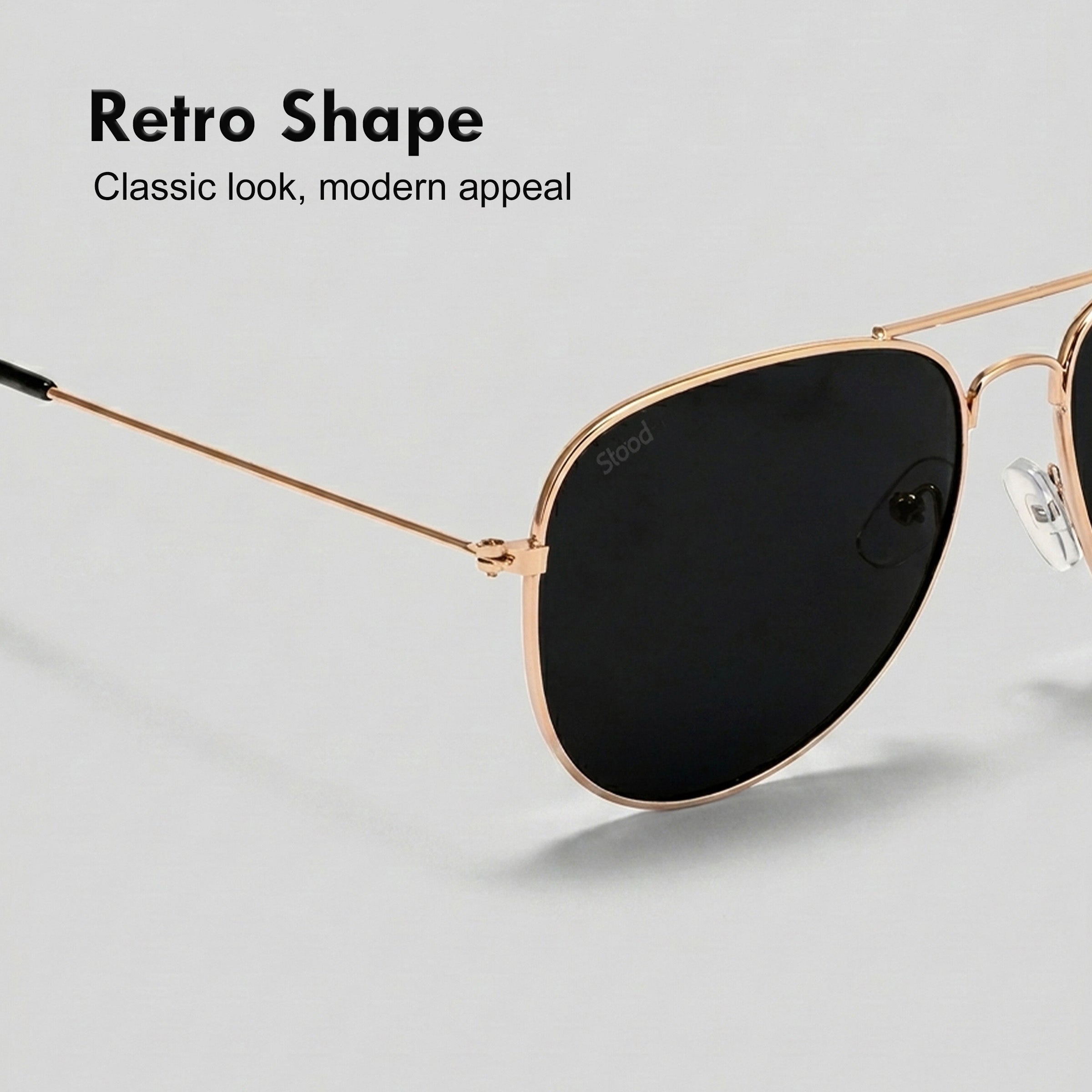 Stood Black UV Protection Chashma For Men & Women New Style – SG-STD0031-C3