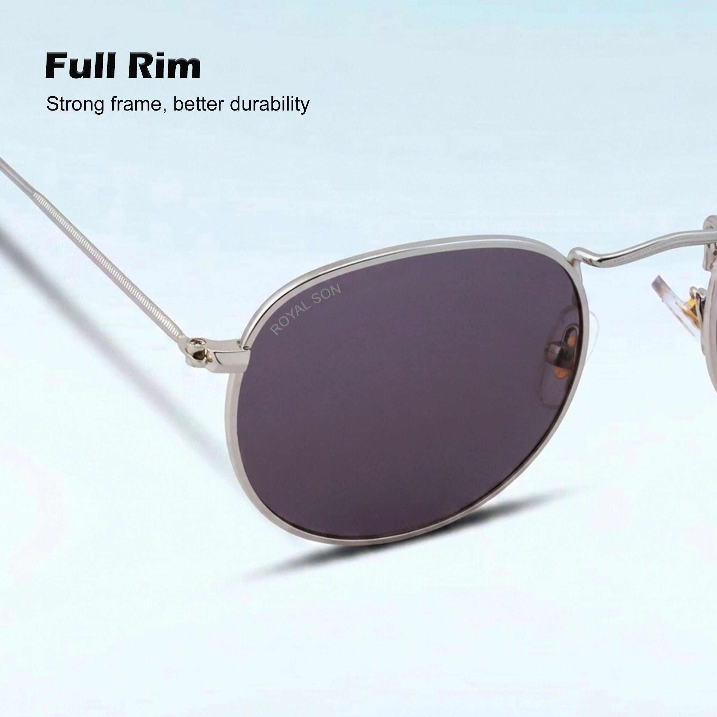 ROYAL SON UV Protected Round Sunglasses For Men And Women - RS0013RD