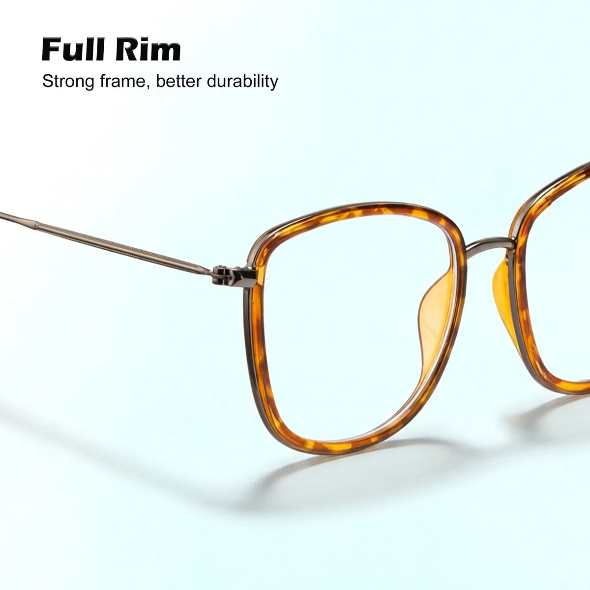 Royal Son Square Blue Ray Cut Men Women Eye Glasses - SF0015-C4
