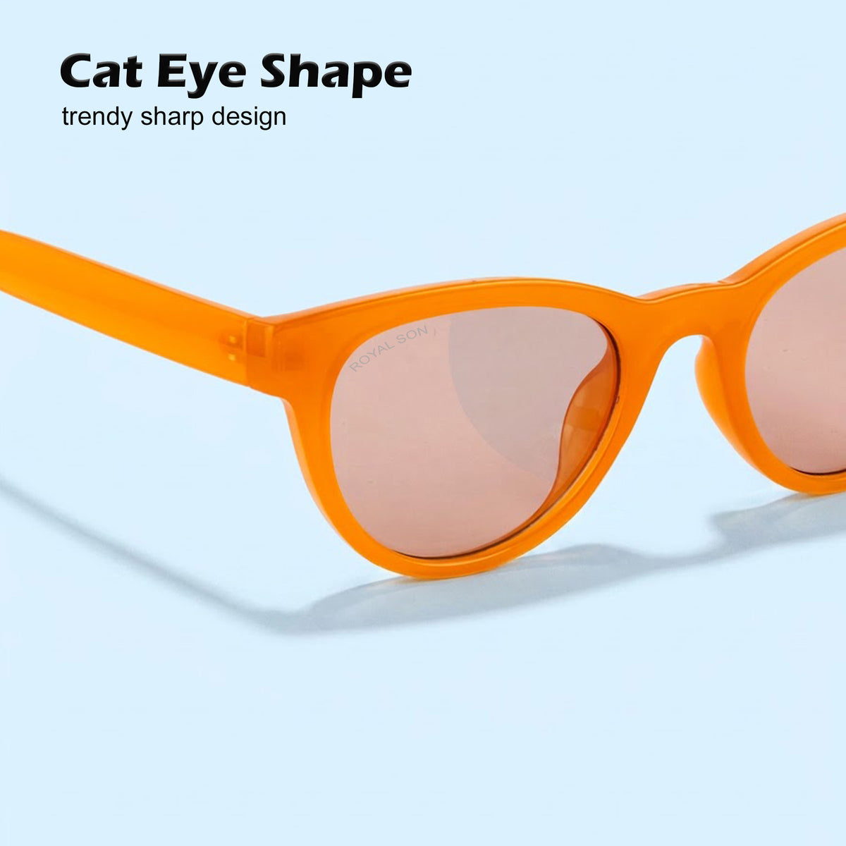 Royal Son Cat Eye Black UV Protection Sunglasses Women - CHI00166-C3