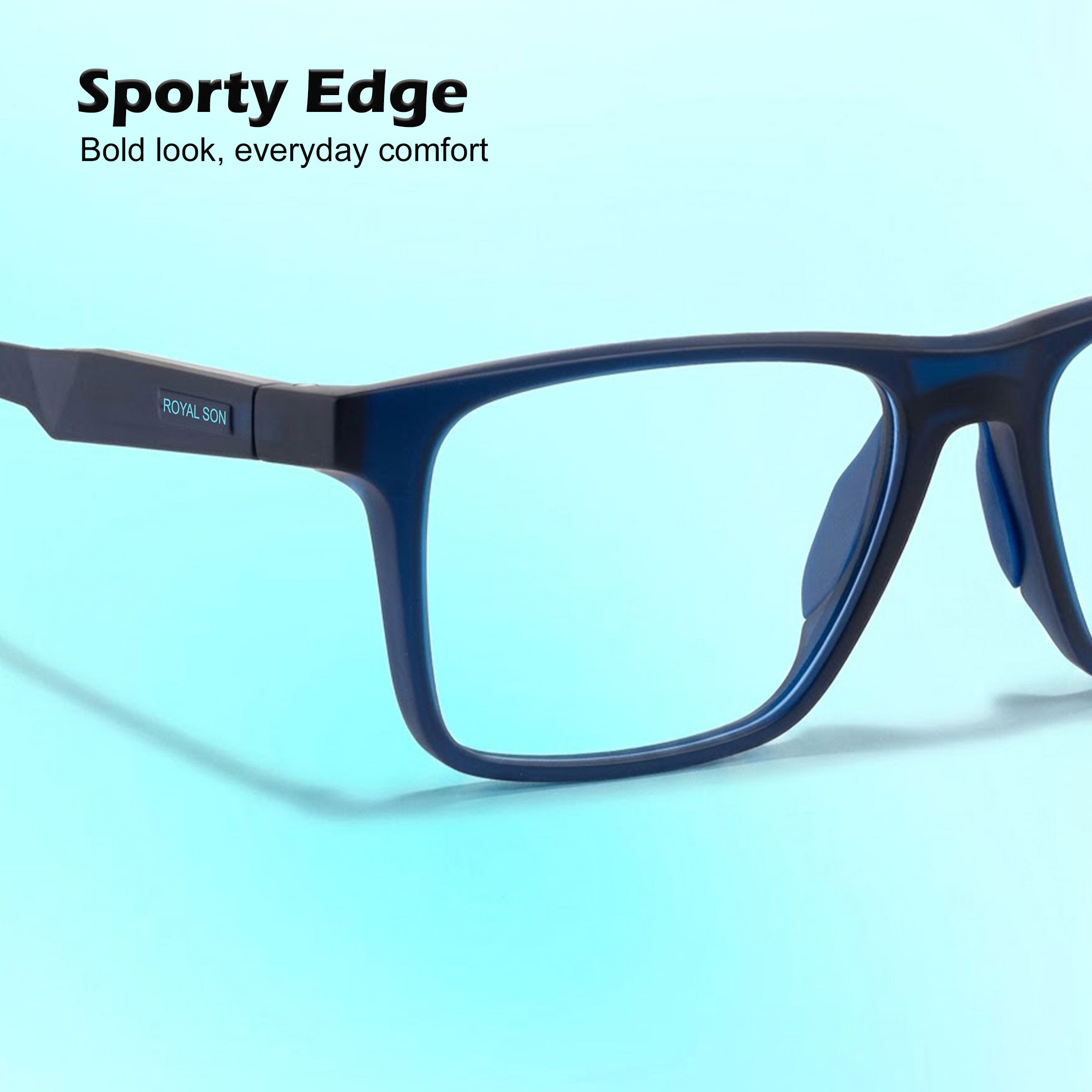 Royal Son Full Rim Blue Cut Glasses For Men - SF-RS1010-C10