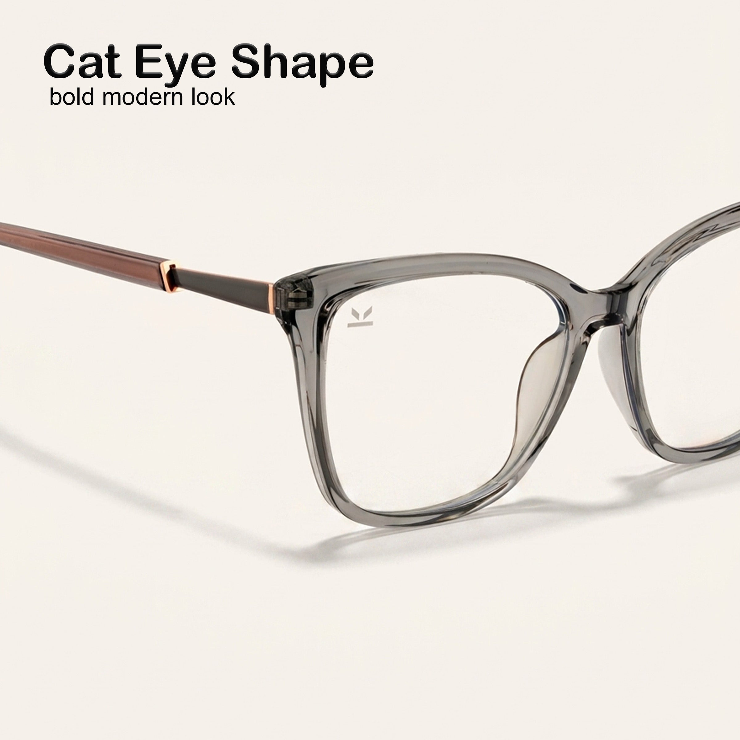 Perkey Square Cat Eye Protection Anti Glare Computer Glasses For Women –  OPTL0028-C3