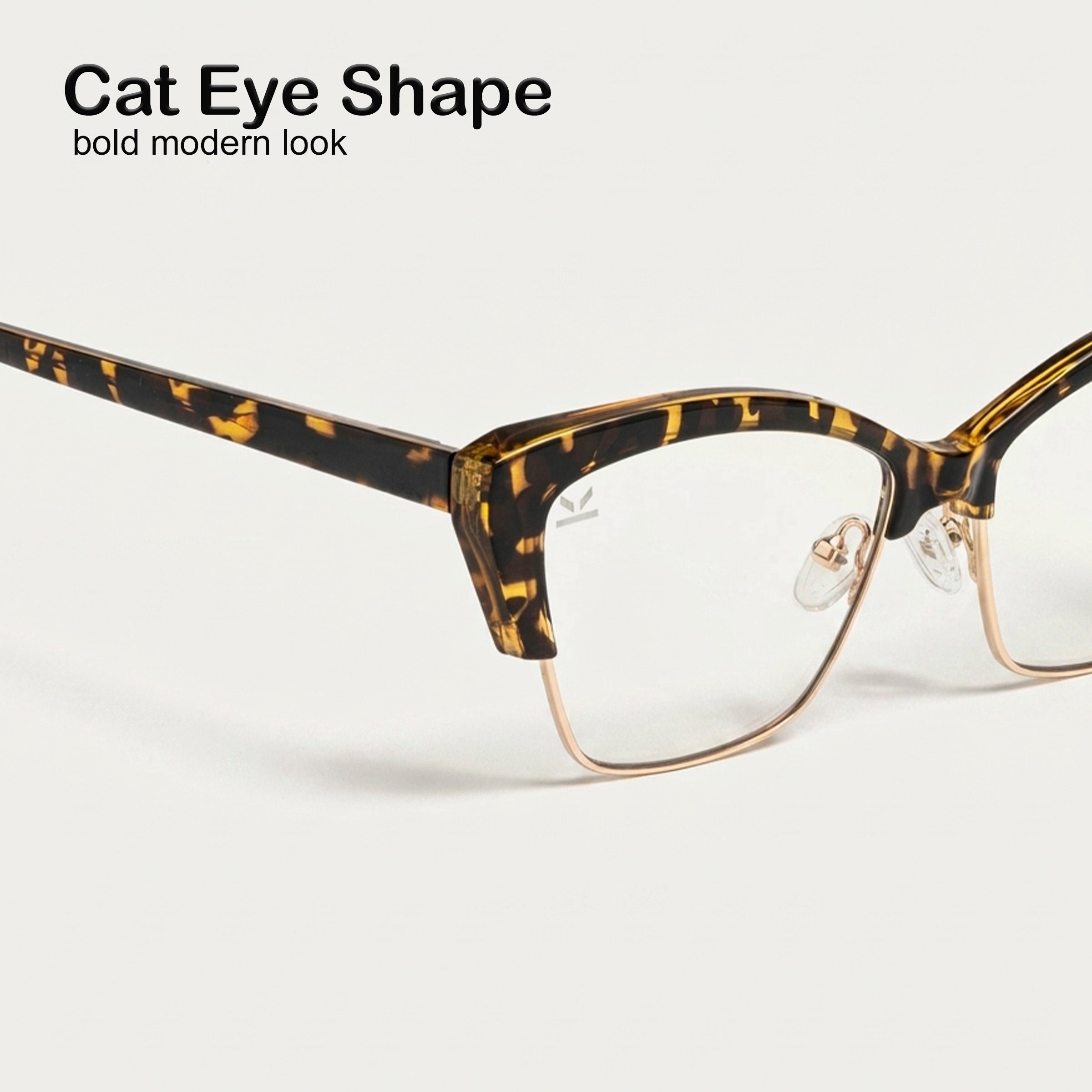 PERKEY Transparent Blue Light Spectacles Frame For Women - OPTL0015-C4