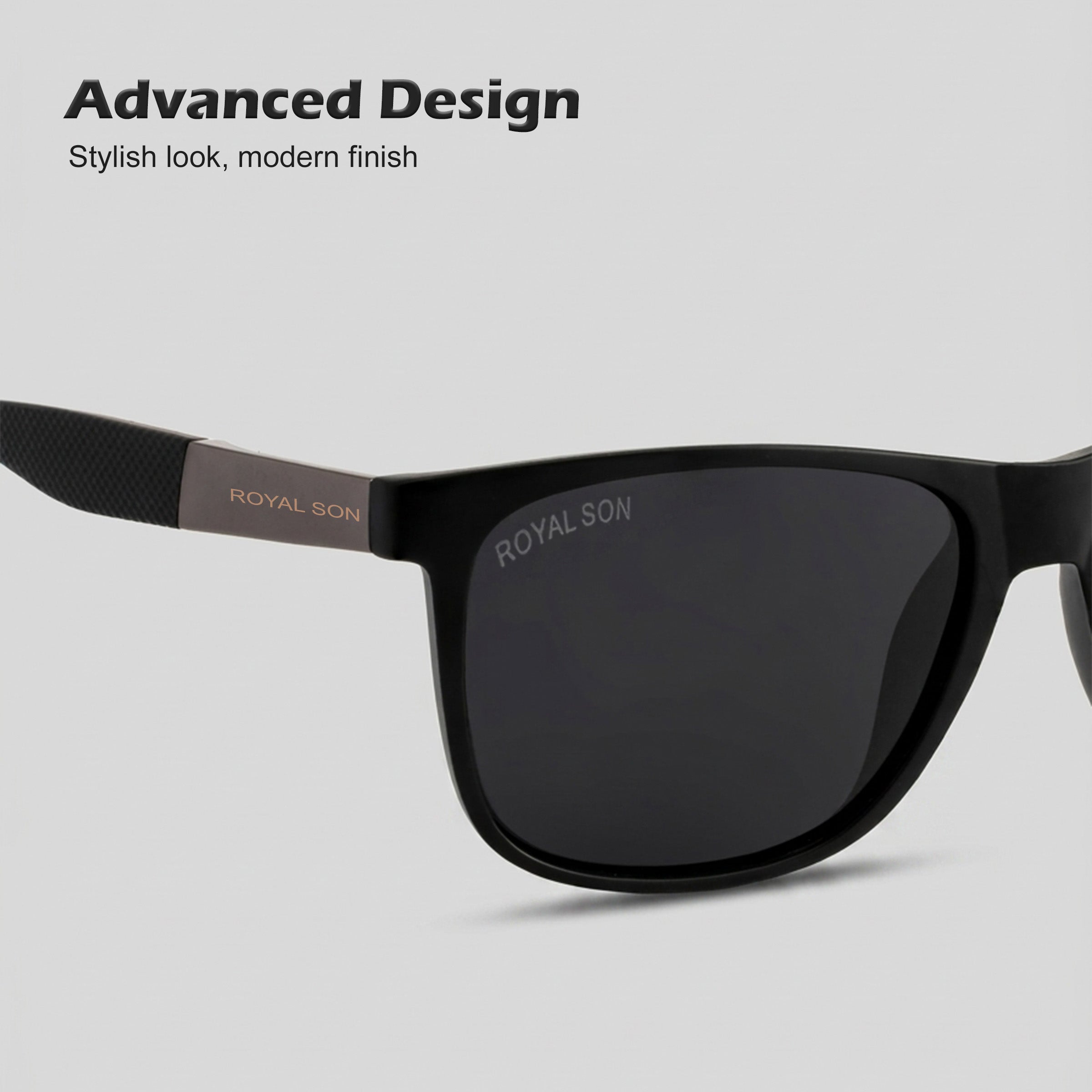 Royal Son Square Polarized Men Women Sunglasses - CHI00121-C1