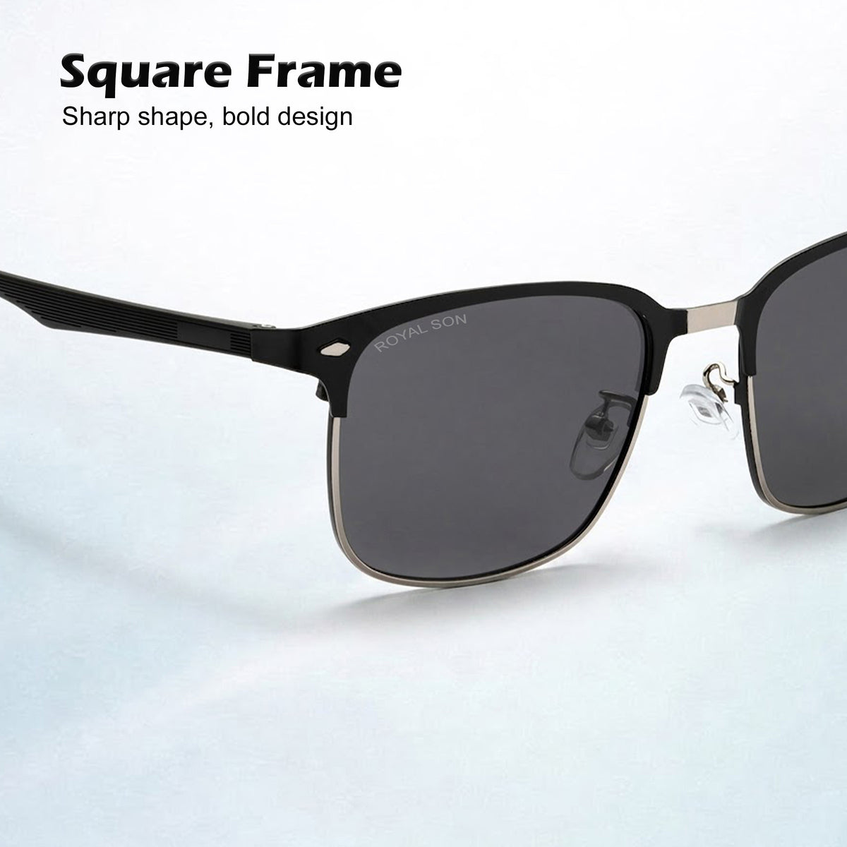 Royal Son Square Polarized Sunglasses For Men And Women - CHI00175-C2