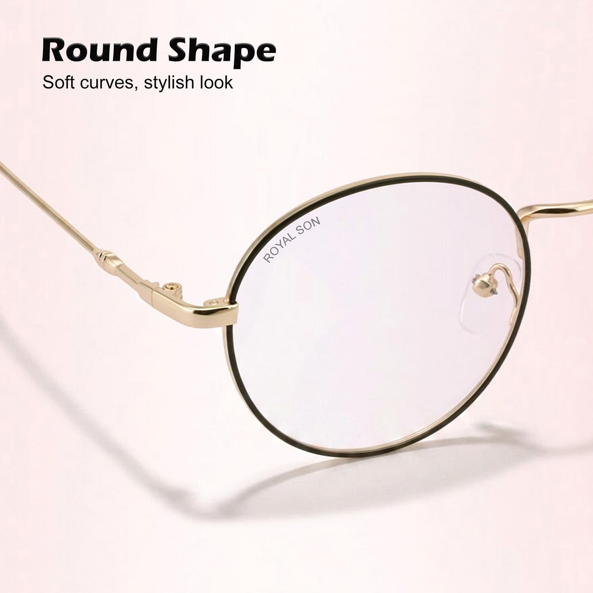 Royal Son Round Men Women Eye Glasses - SF001-C2