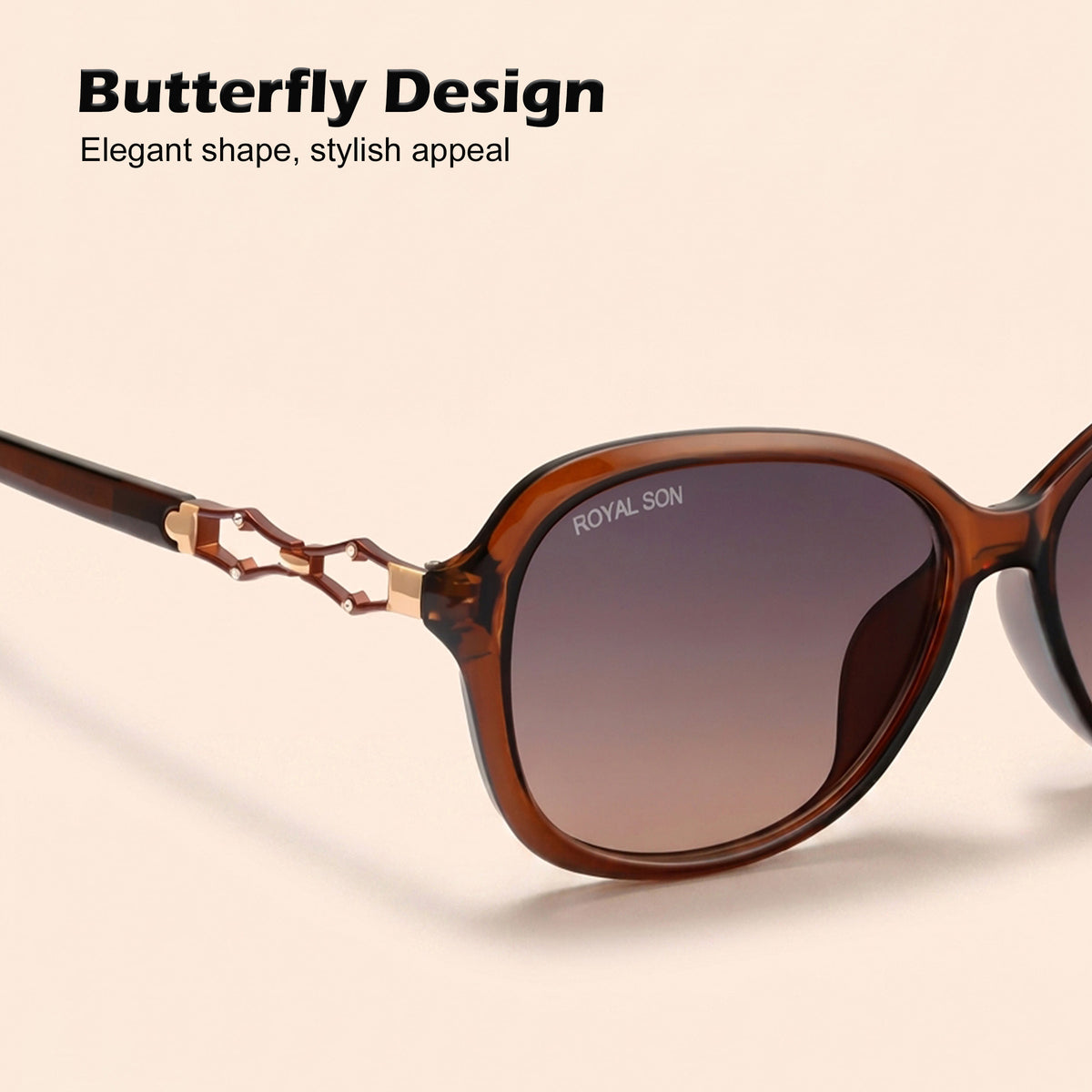 Royal Son Butterfly UV Protected Women Sunglasses - CHIWM00117-C2