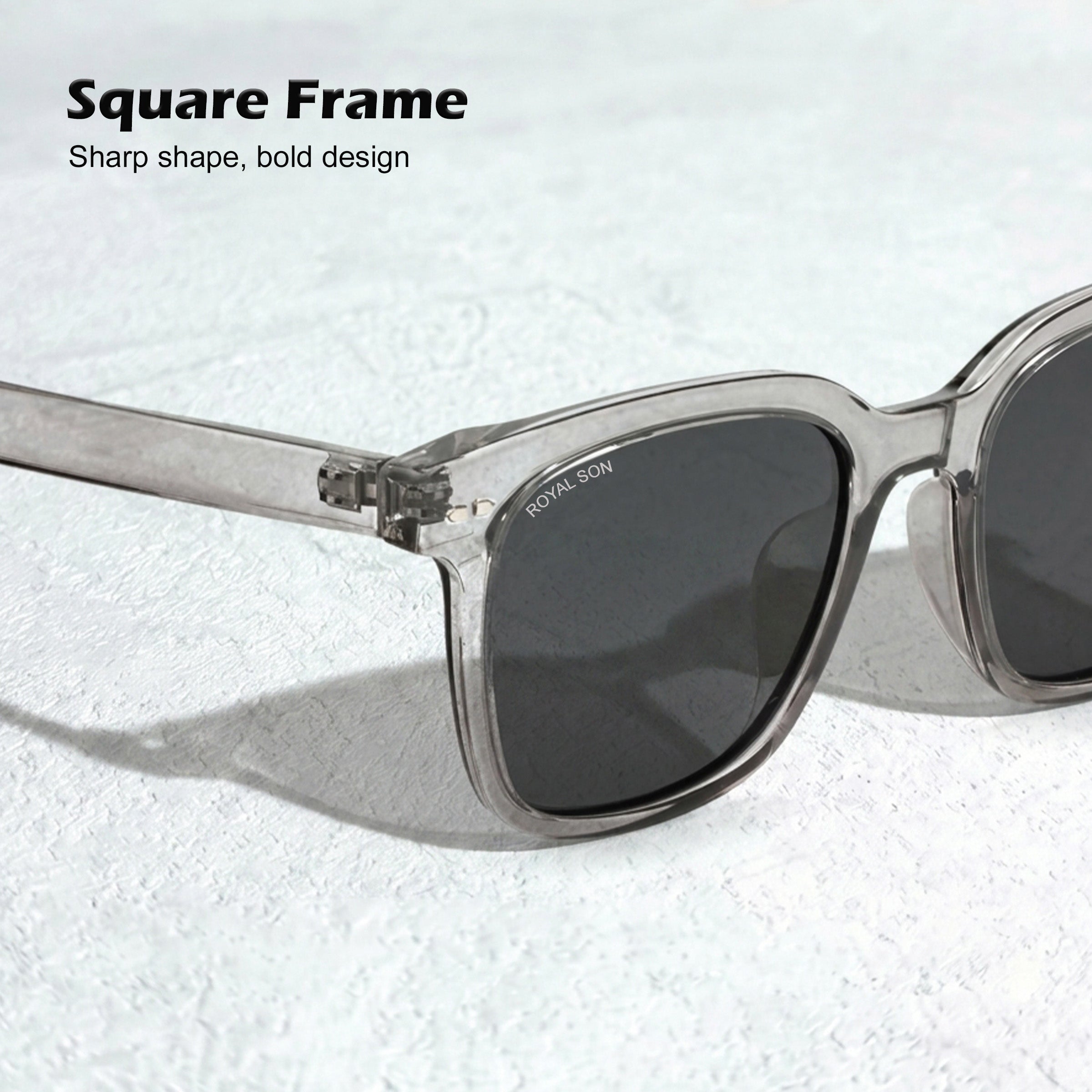 Royal Son Square UV Protection Men Women Sunglasses - CHI00127-C6