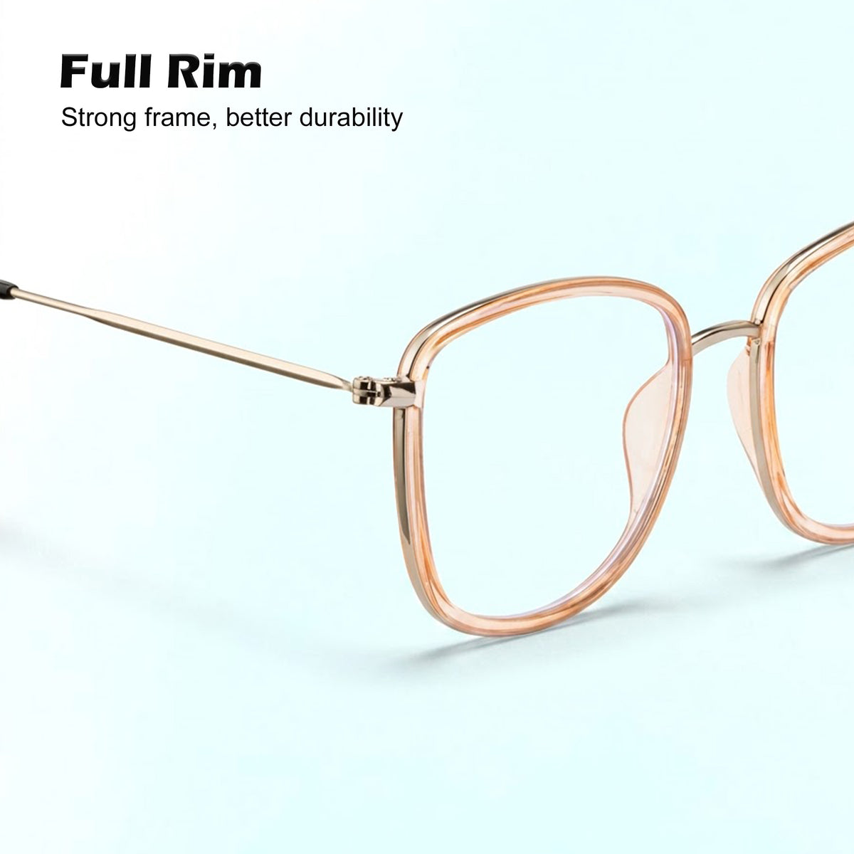 Royal Son Square Blue Ray Cut Men Women Eye Glasses - SF0015-C3