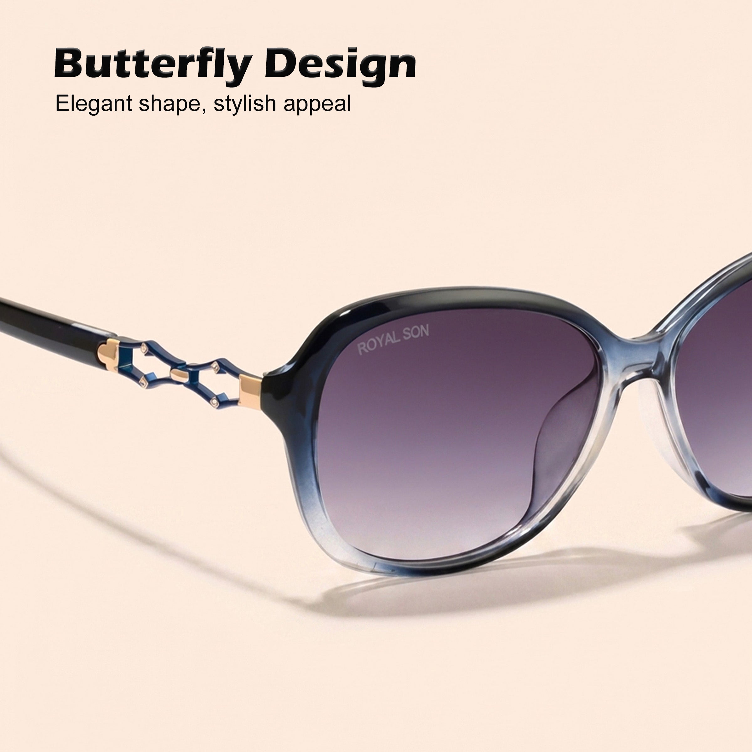 Royal Son Butterfly UV Protected Women Sunglasses - CHIWM00117-C3