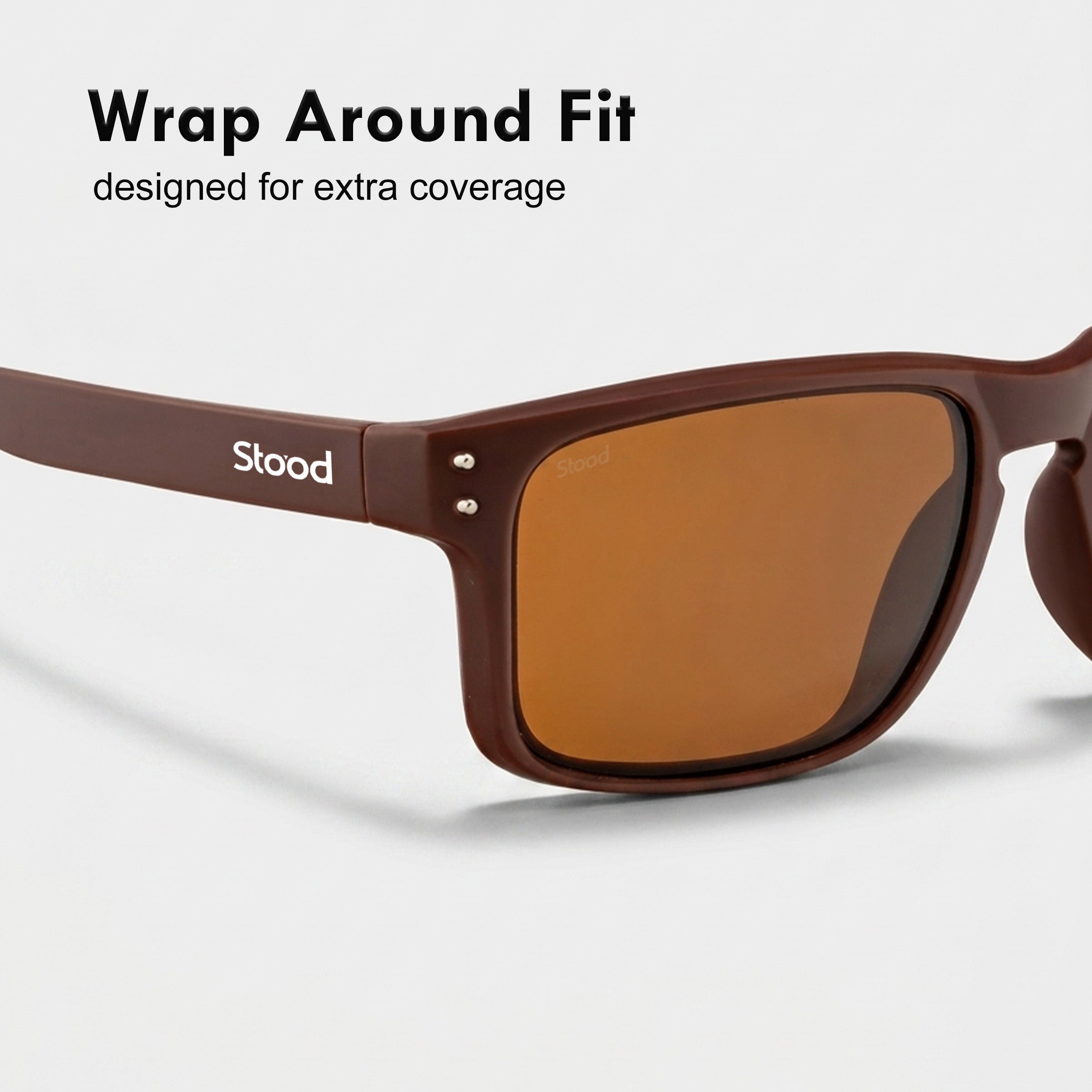 Stood Wraparound Sports Polarized UV Protection Goggles For Men & Women Sunglasses – SG-STD0020-C3