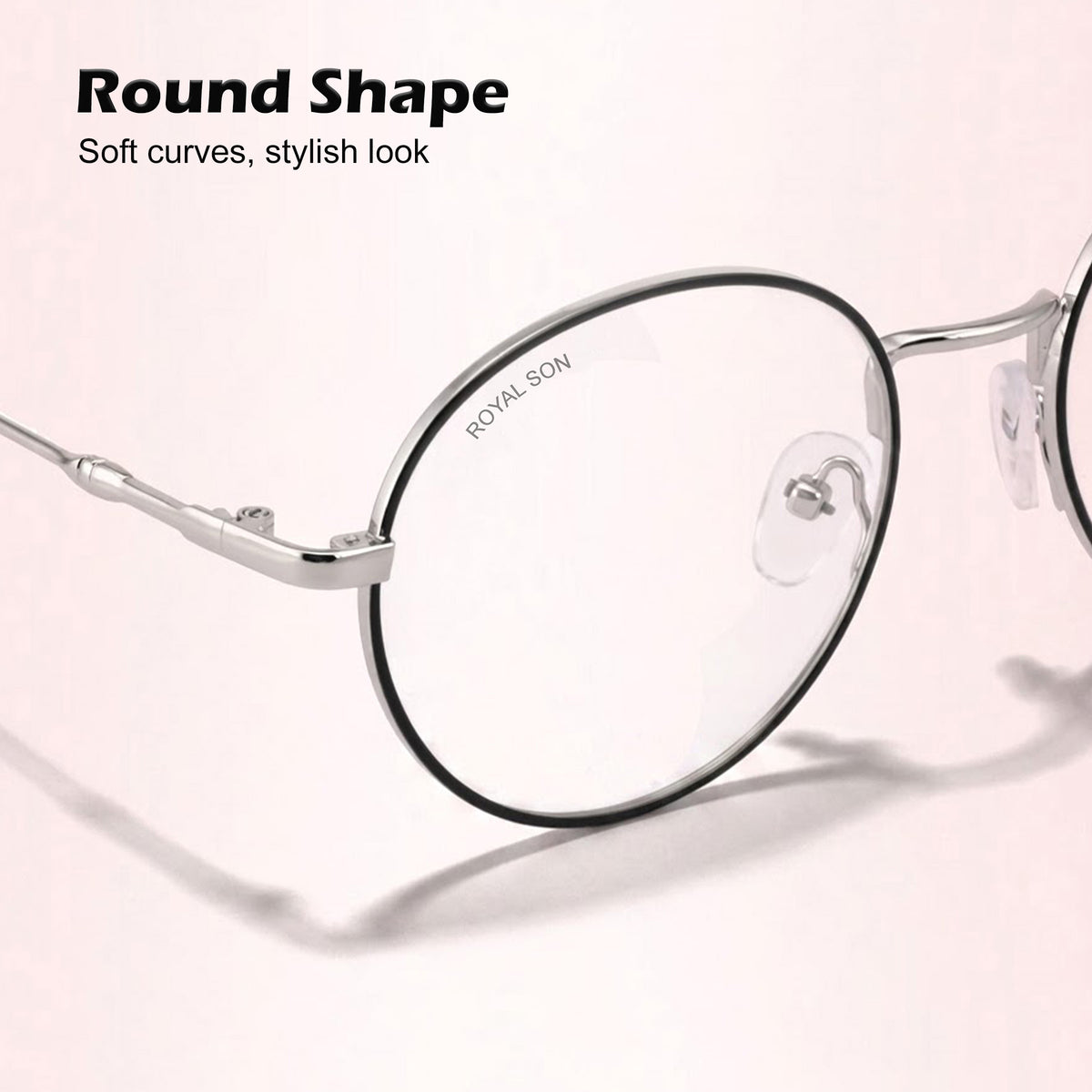 Royal Son Round Men Women Eye Glasses - SF001-C1