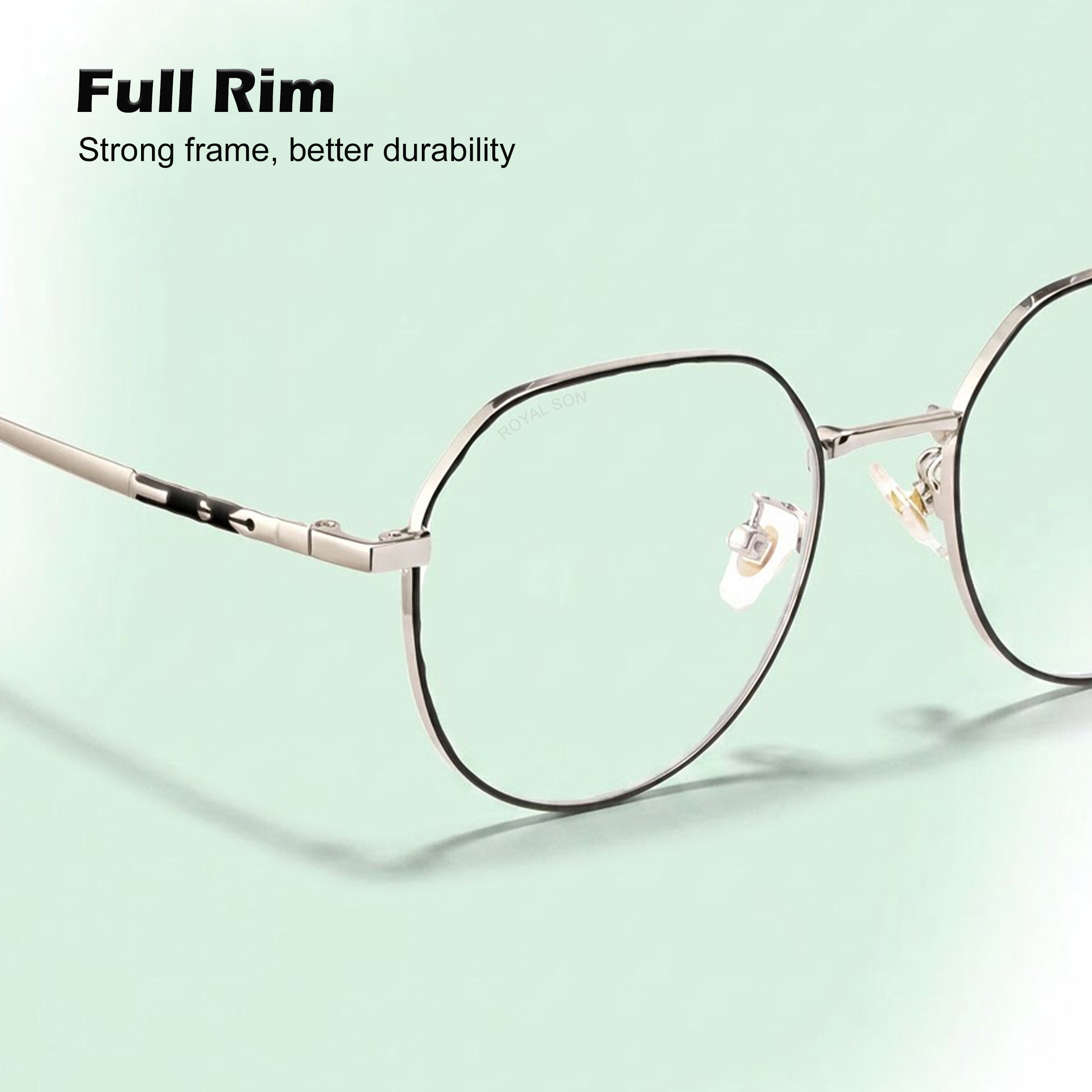 Royal Son Round Blue Ray Cut Men Women Eye Glasses - SF0018-C2