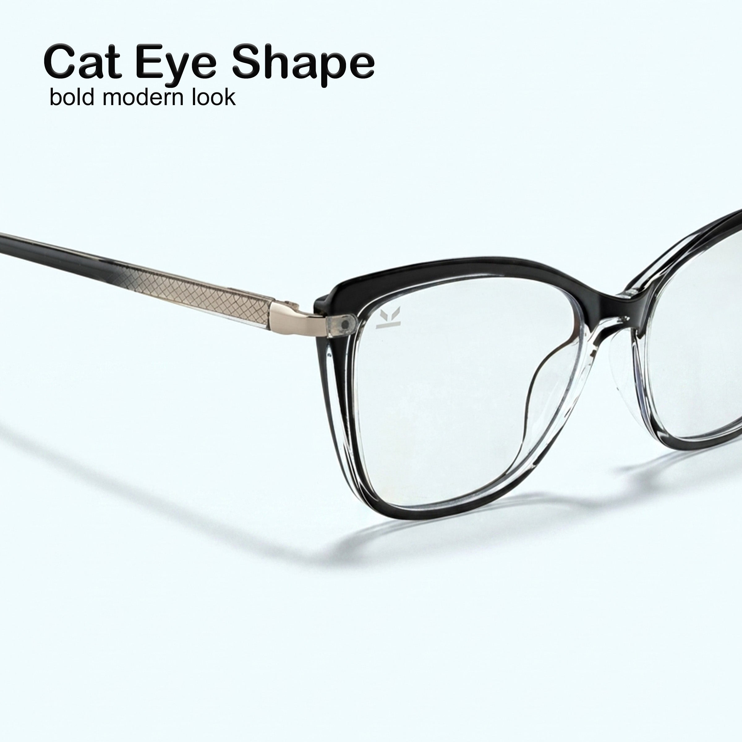 Perkey Square Cat Eye Protection Computer Glasses For Women – OPTL0027-C1