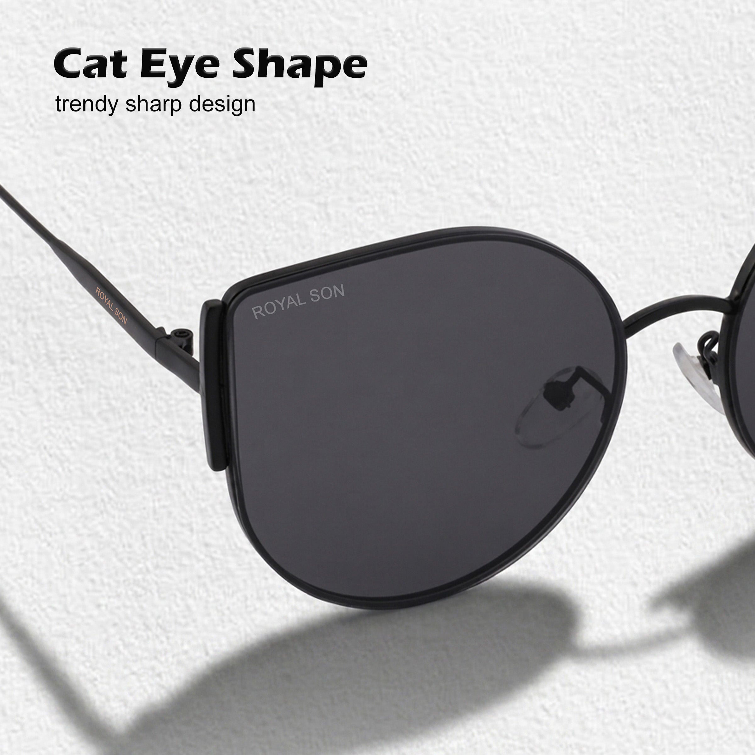 Royal Son Cat-Eye Oversized UV Protected Women Sunglasses - CHI0054
