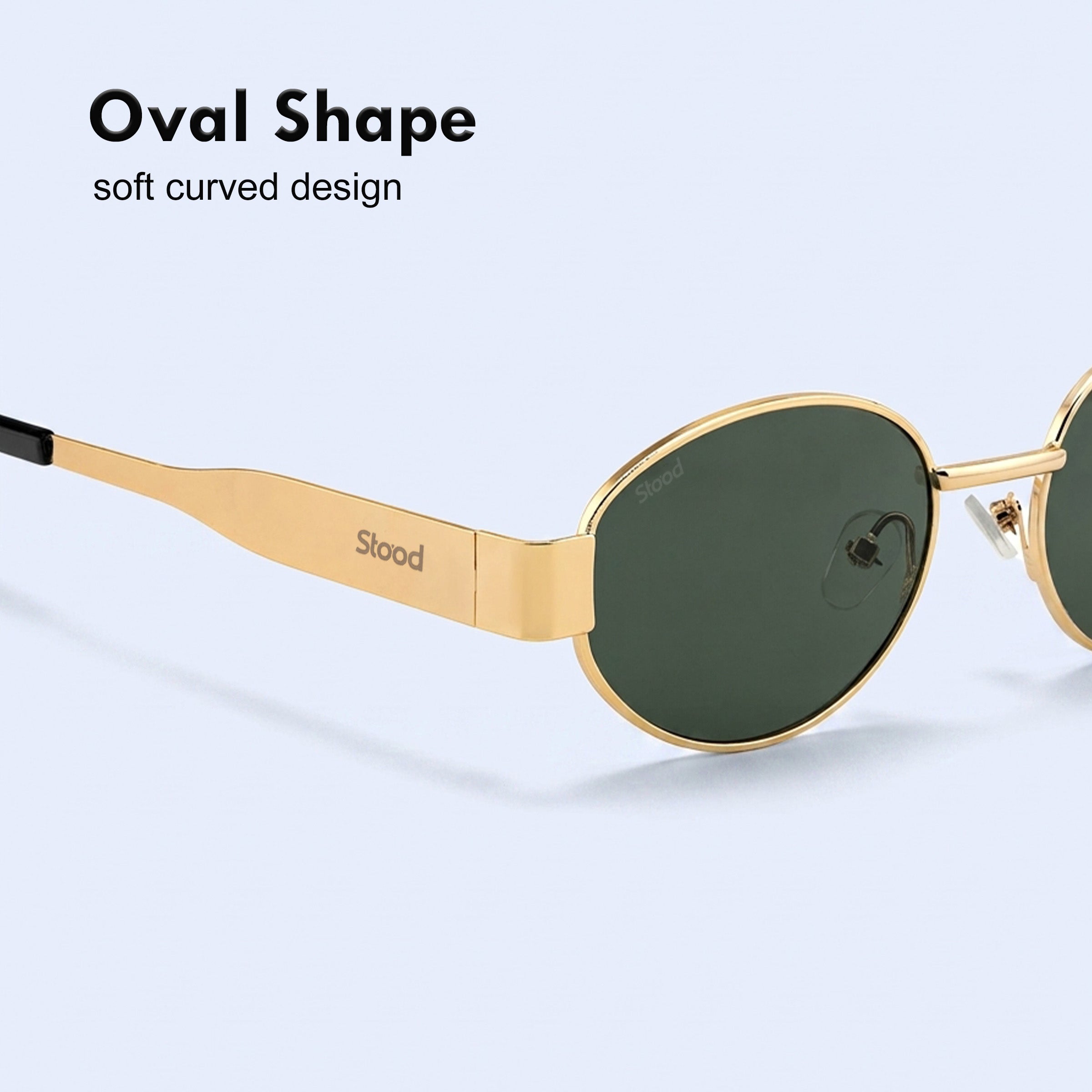 Stood Oval Green UV Protection Goggles For Men & Women Sunglasses – SG-STD0023-C4