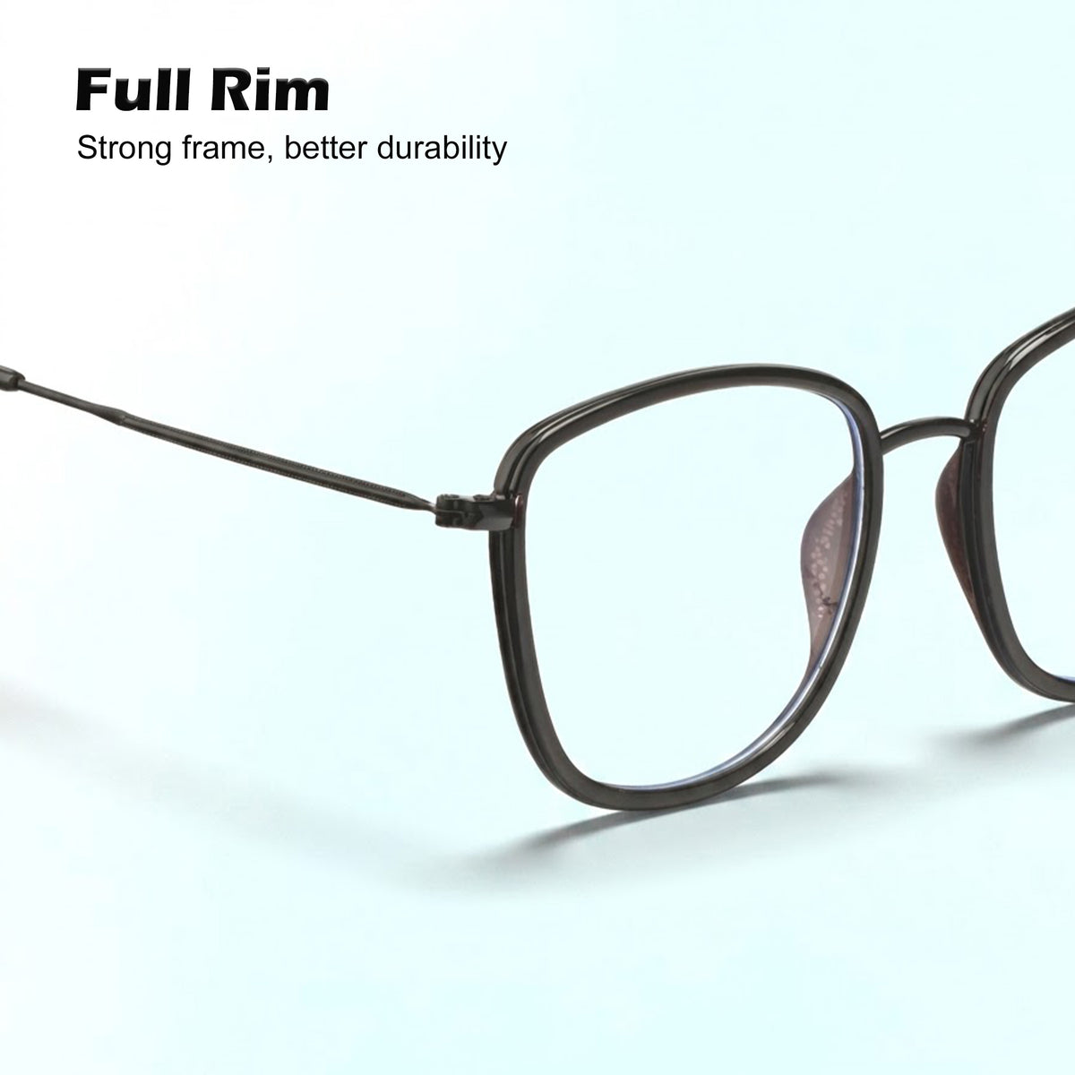 Royal Son Square Blue Ray Cut Men Women Eye Glasses - SF0015-C1