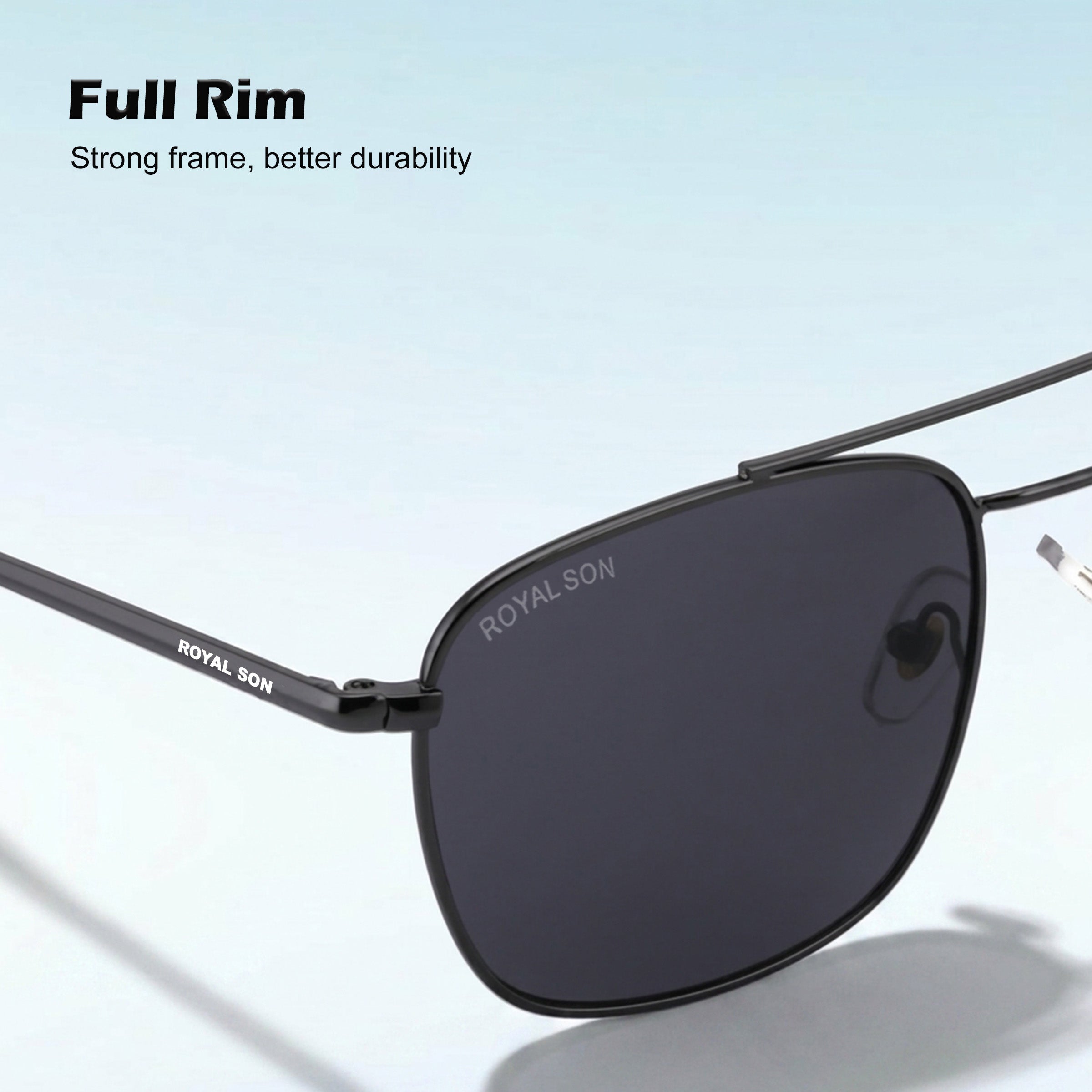 ROYAL SON UV Protected Square Sunglasses For Men And Women - RS0039AV