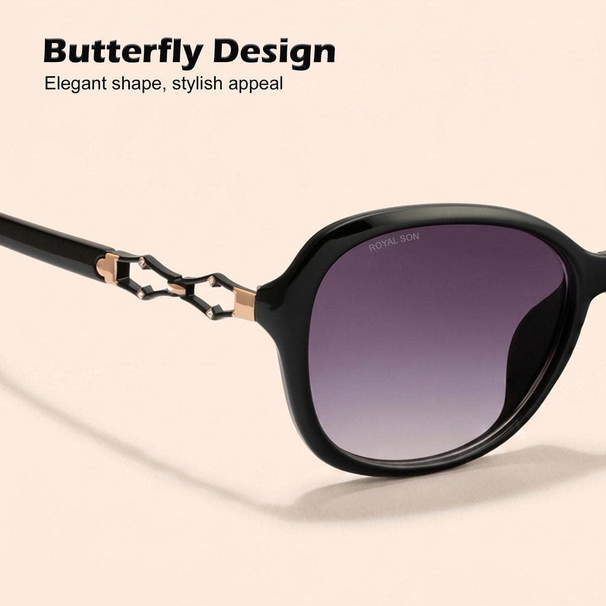 Royal Son Butterfly UV Protected Women Sunglasses - CHIWM00117-C1