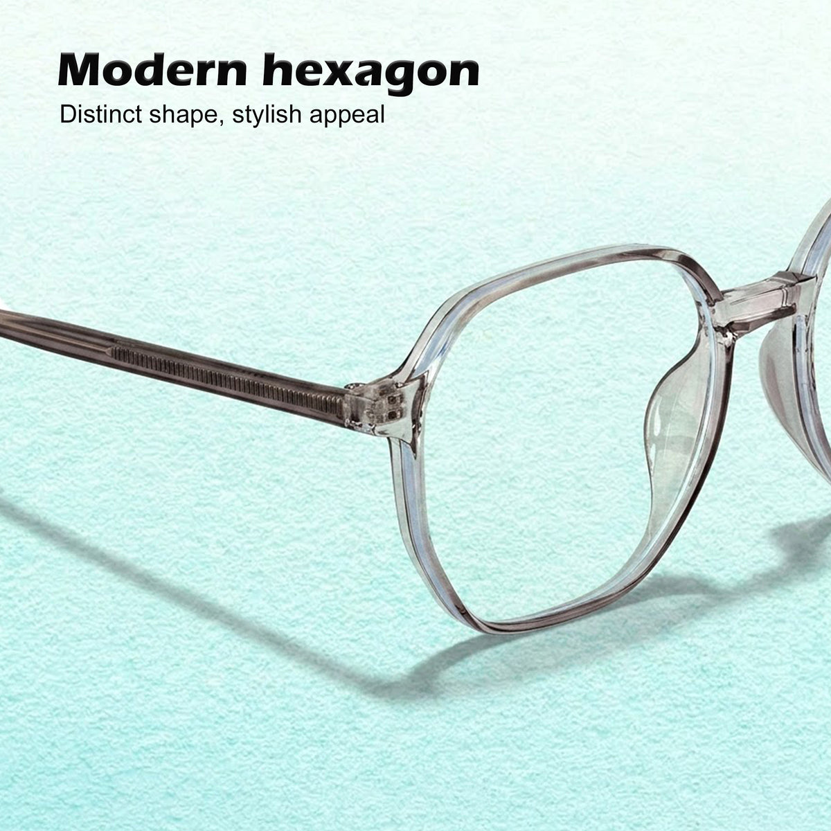 Royal Son Polygon Stylish White Men Spectacles Frame Eye Protection Laptop - SF0025-C3