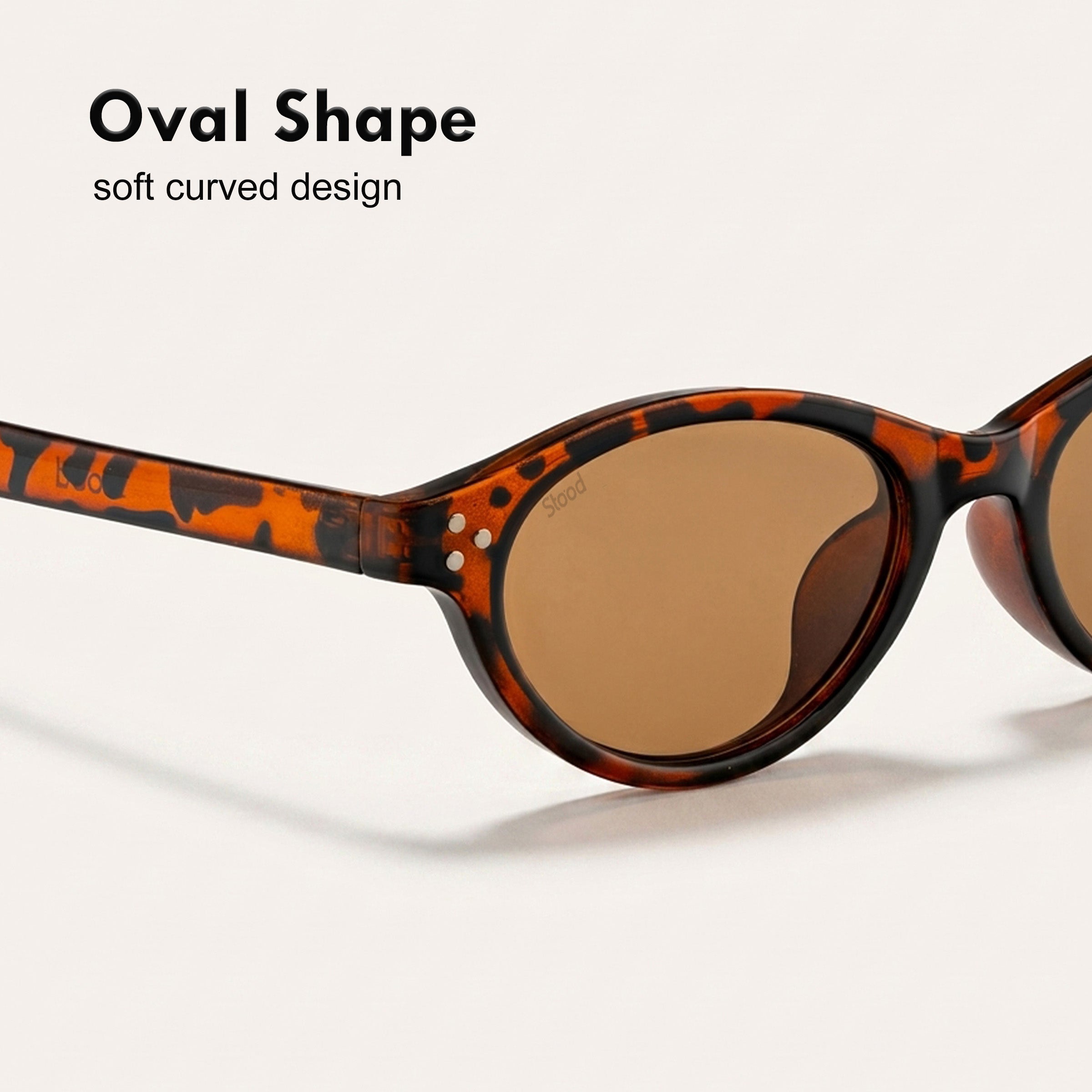 Stood Narrow Oval Brown UV Protection Goggles For Men & Women Sunglasses – SG-STD0015-C3