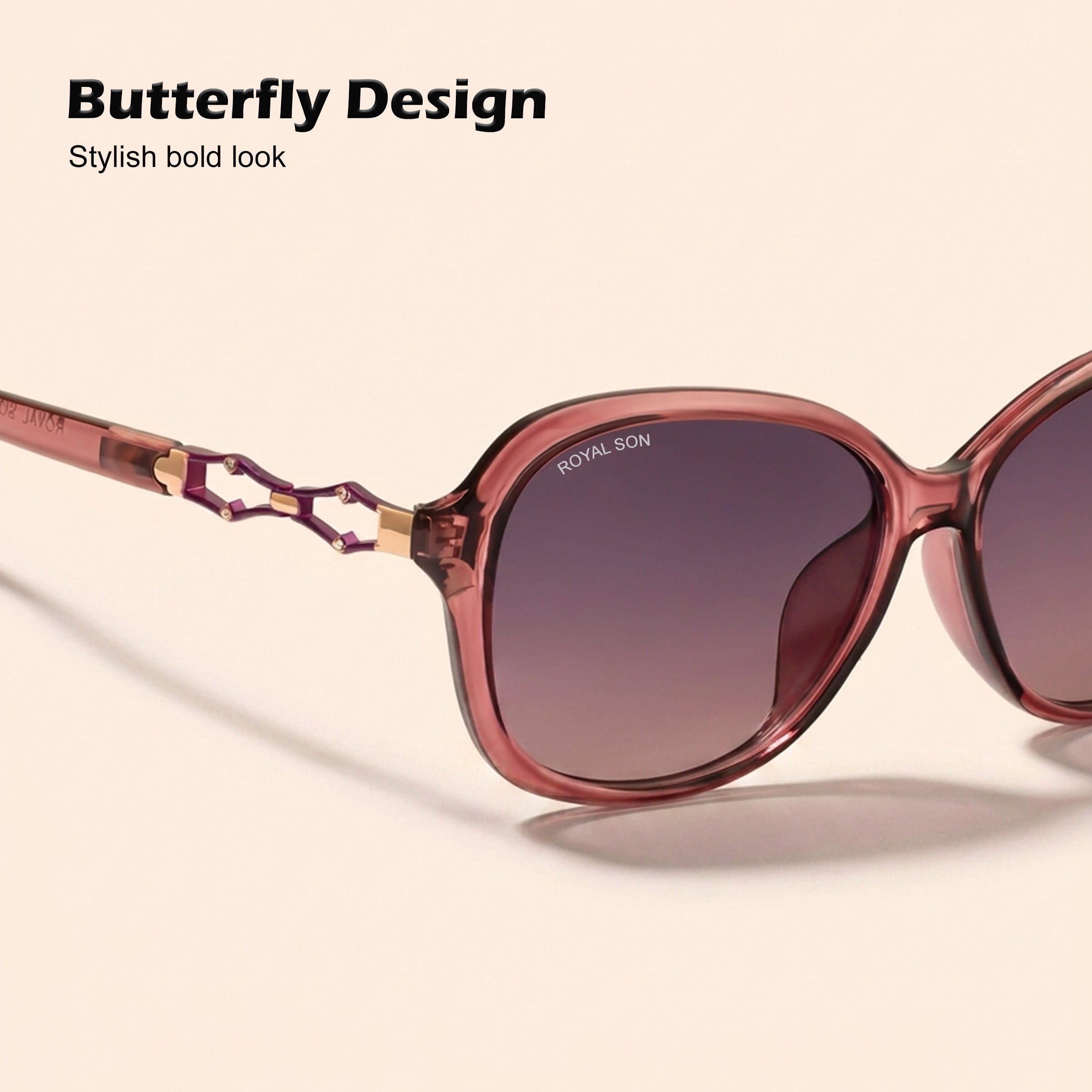 Royal Son Butterfly UV Protected Women Sunglasses - CHIWM00117-C4