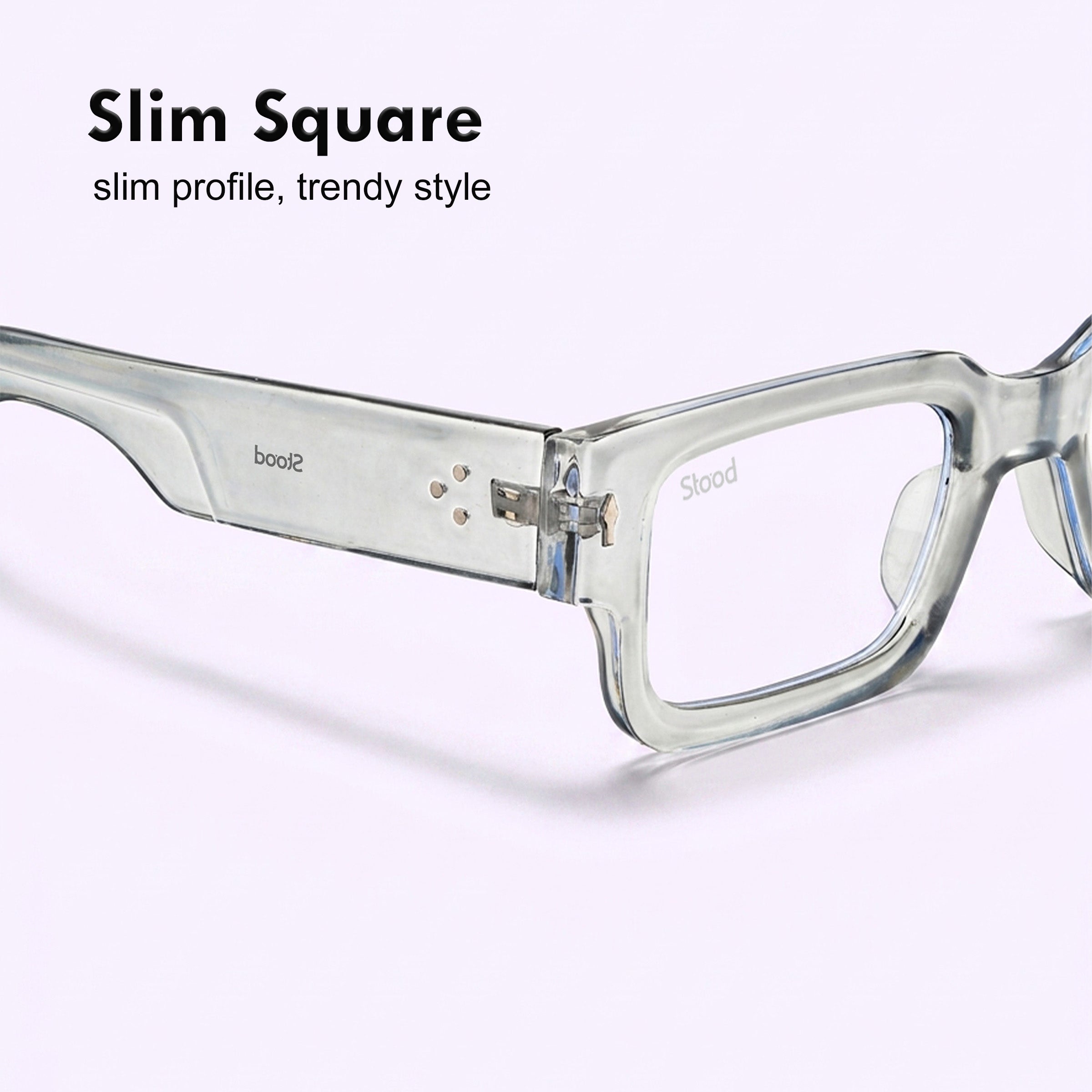 Stood Square Anti Glare Spectacles Frames For Men & Women – SF-STD0014-C2