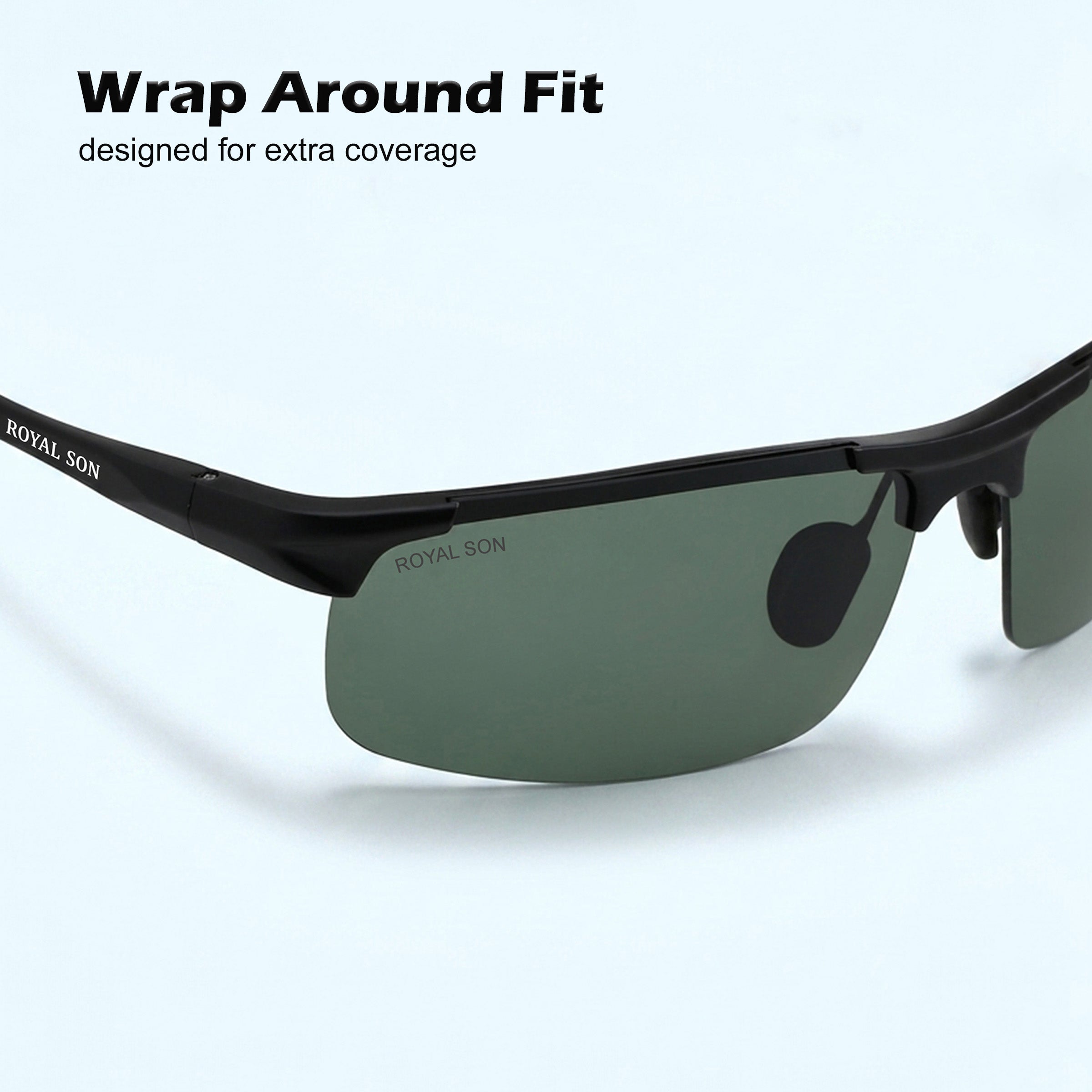 Royal Son Wrap-Around Polarized Men Sunglasses - CHI0094-C1