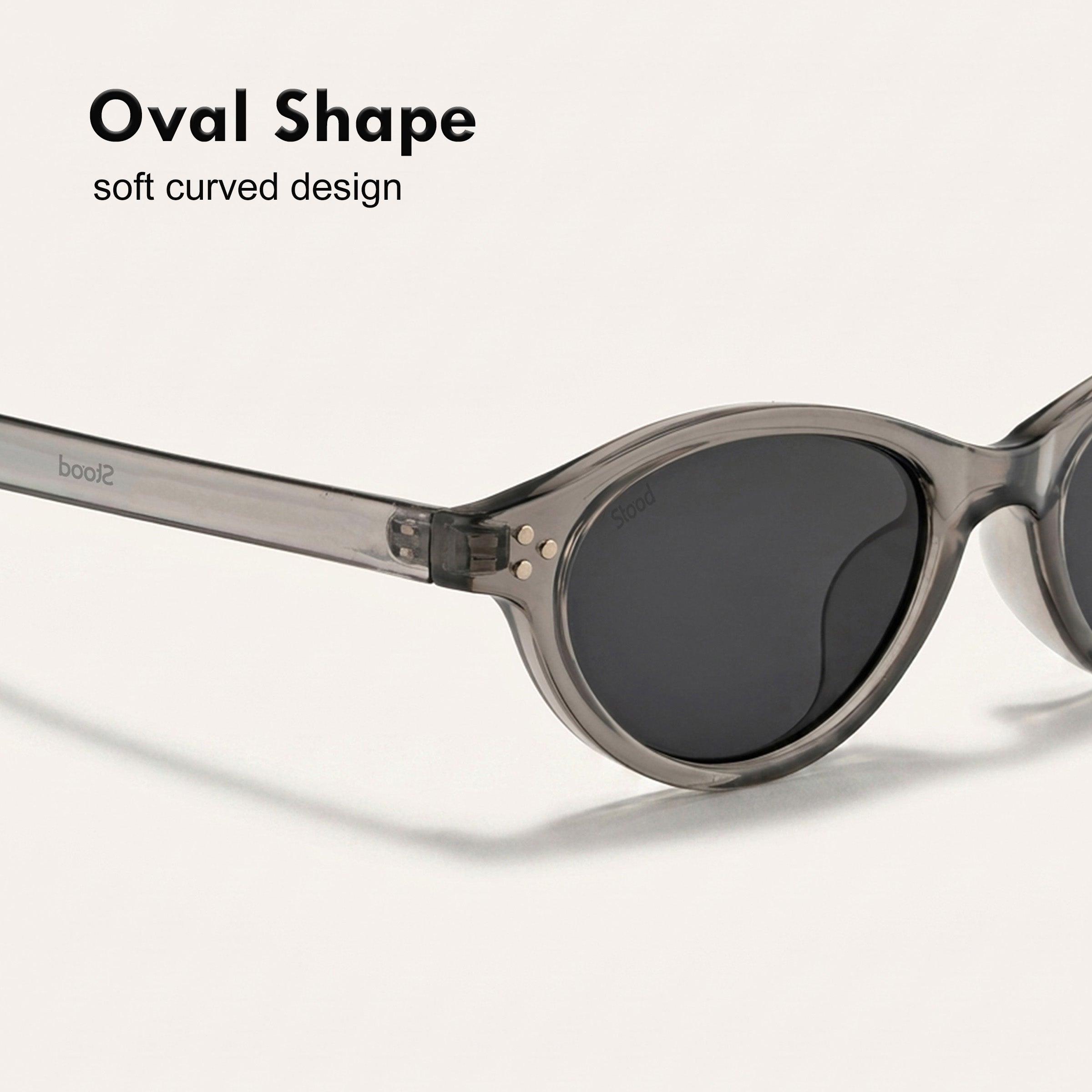 Stood Narrow Oval Black UV Protection Chashma For Men & Women New Style – SG-STD0015-C2