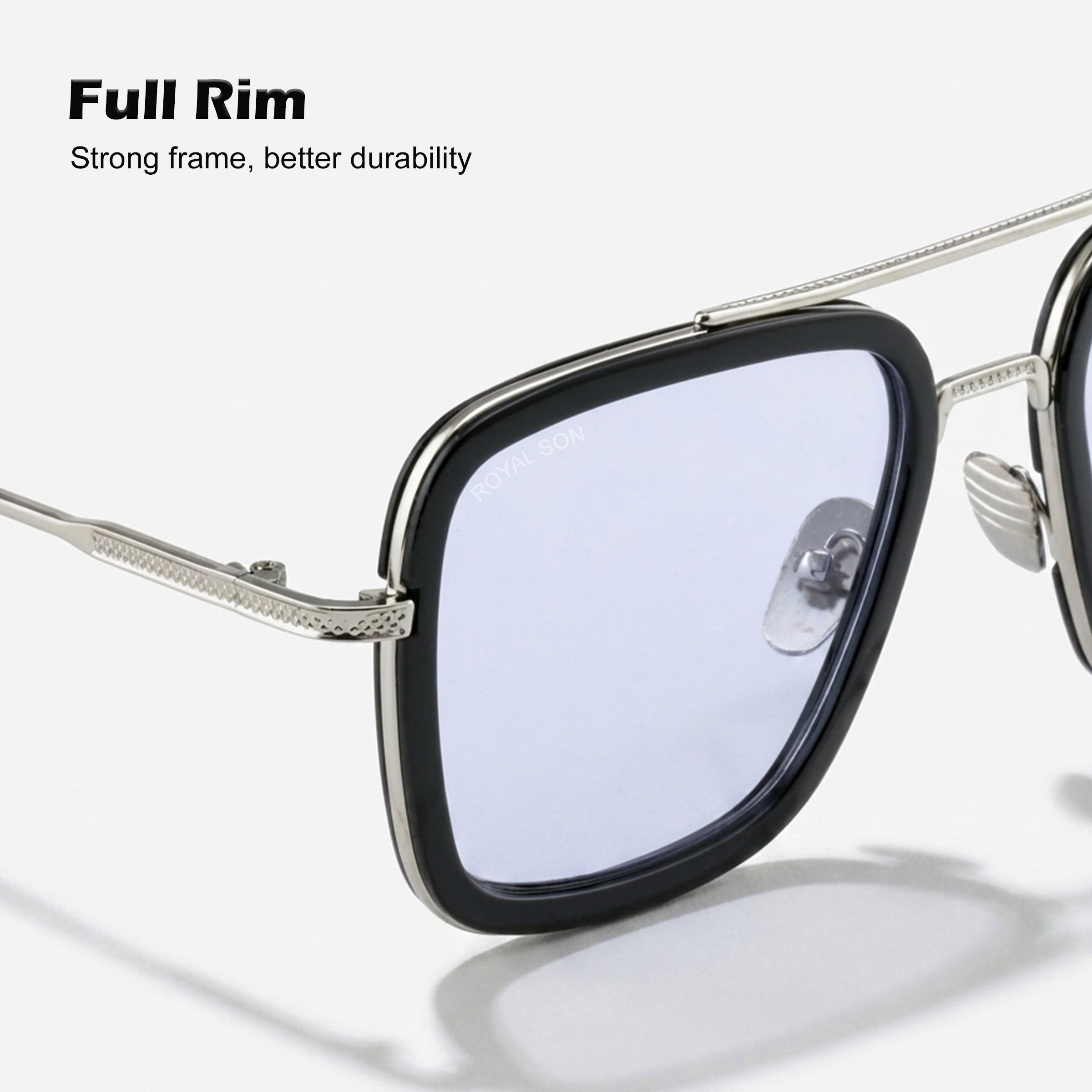 Royal Son Square UV Protected Men Women Sunglasses - CHI0074