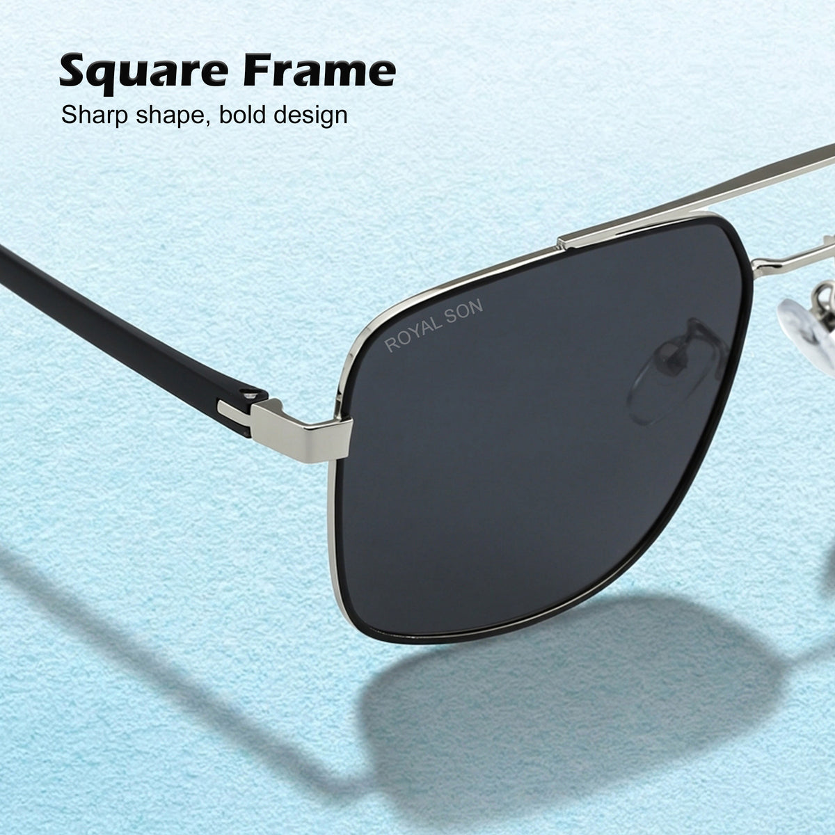 Royal Son Square Polarized Men Women Sunglasses - CHI0049-C1