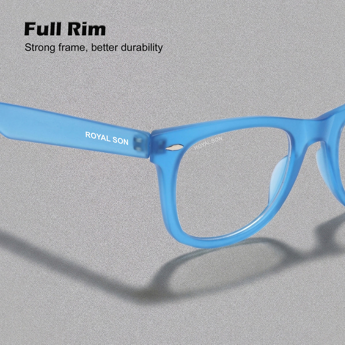 ROYAL SON Stylish Blue Cut Specs For Men Women - SF-RS3030-C12