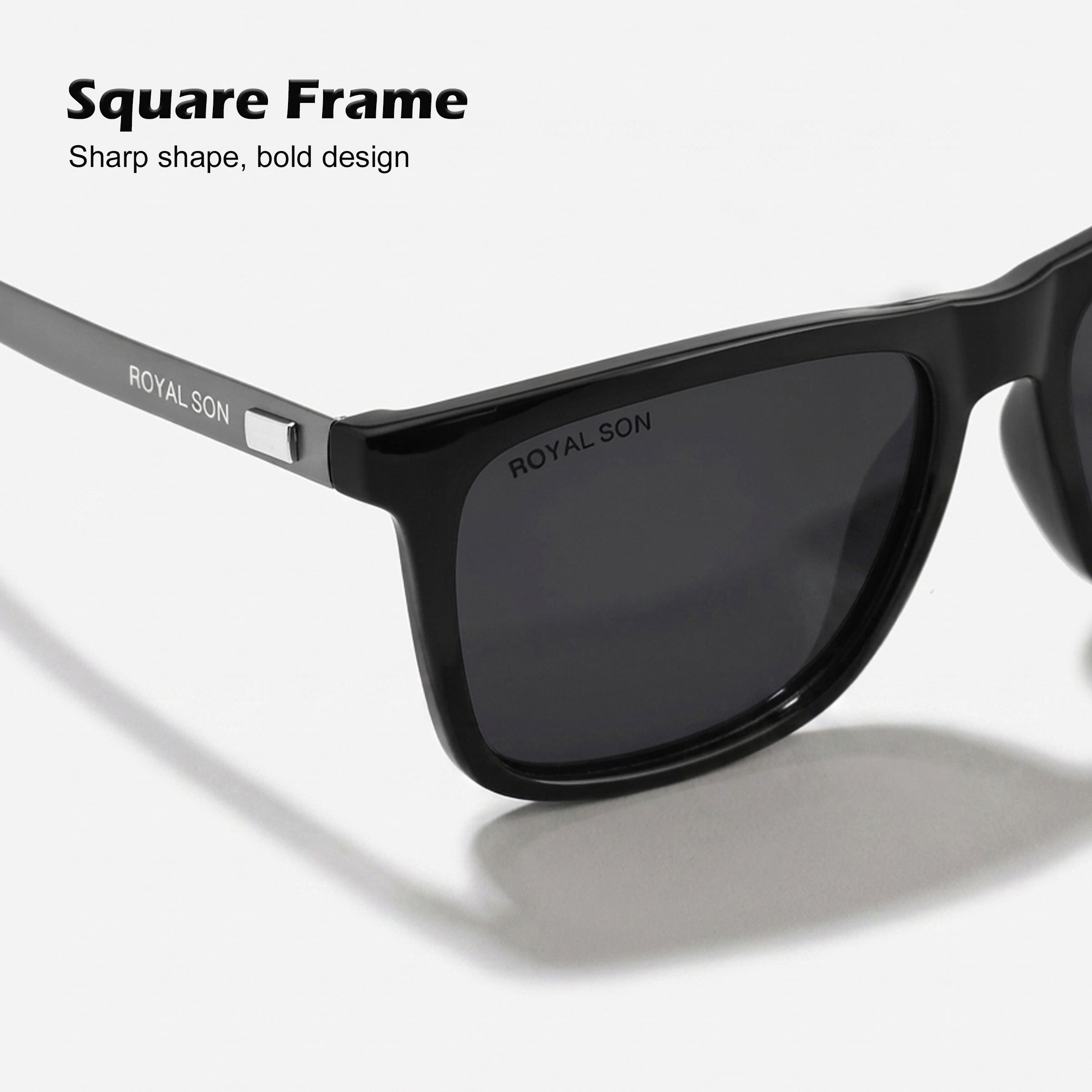 Royal Son Square Polarized Men Sunglasses - CHI0086-C2