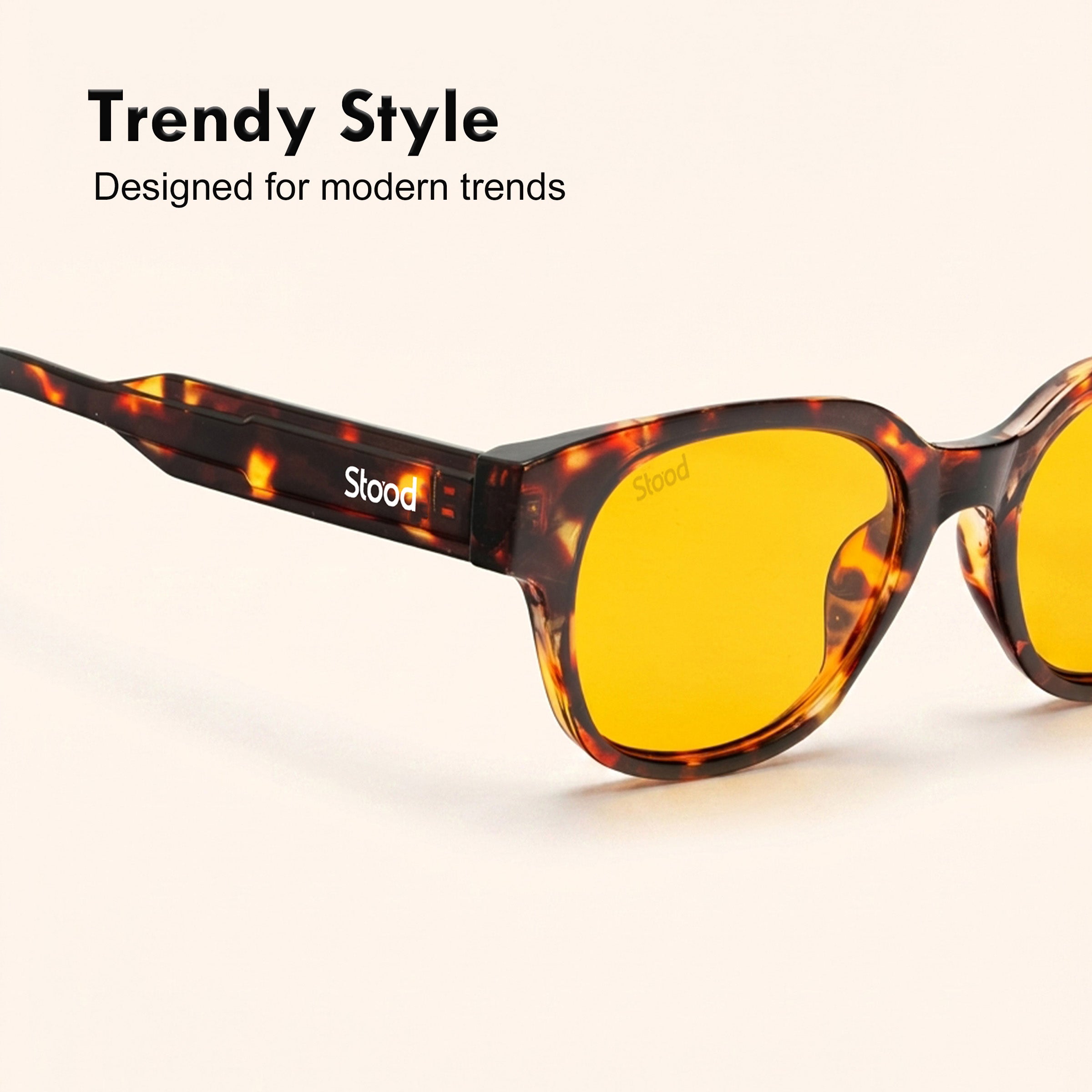 Stood Square UV Protected Brown Sunglasses For Men & Women - SG-STD0034-C3