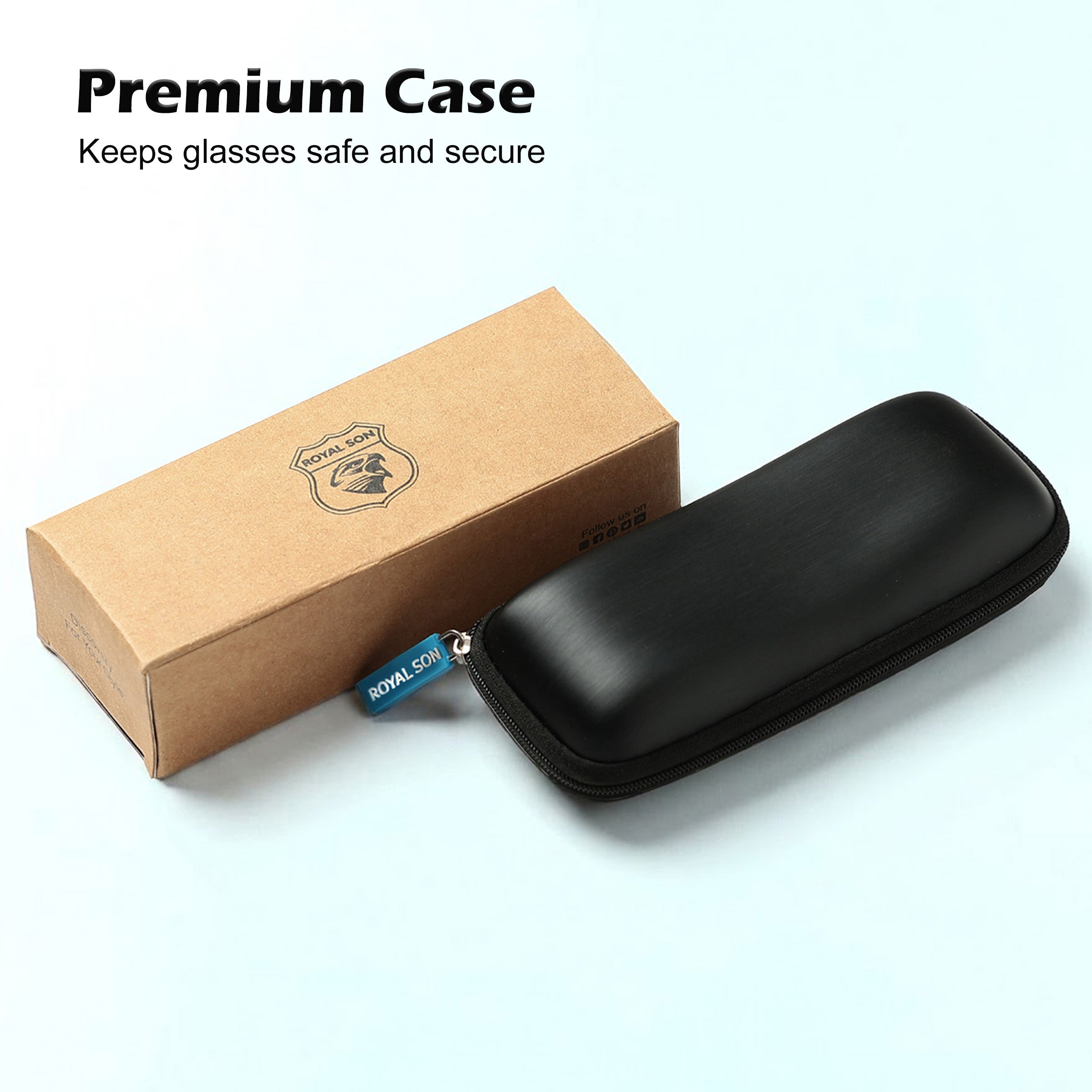 Royal Son Square Blue Ray Cut Men Women Eye Glasses - SF0015-C2