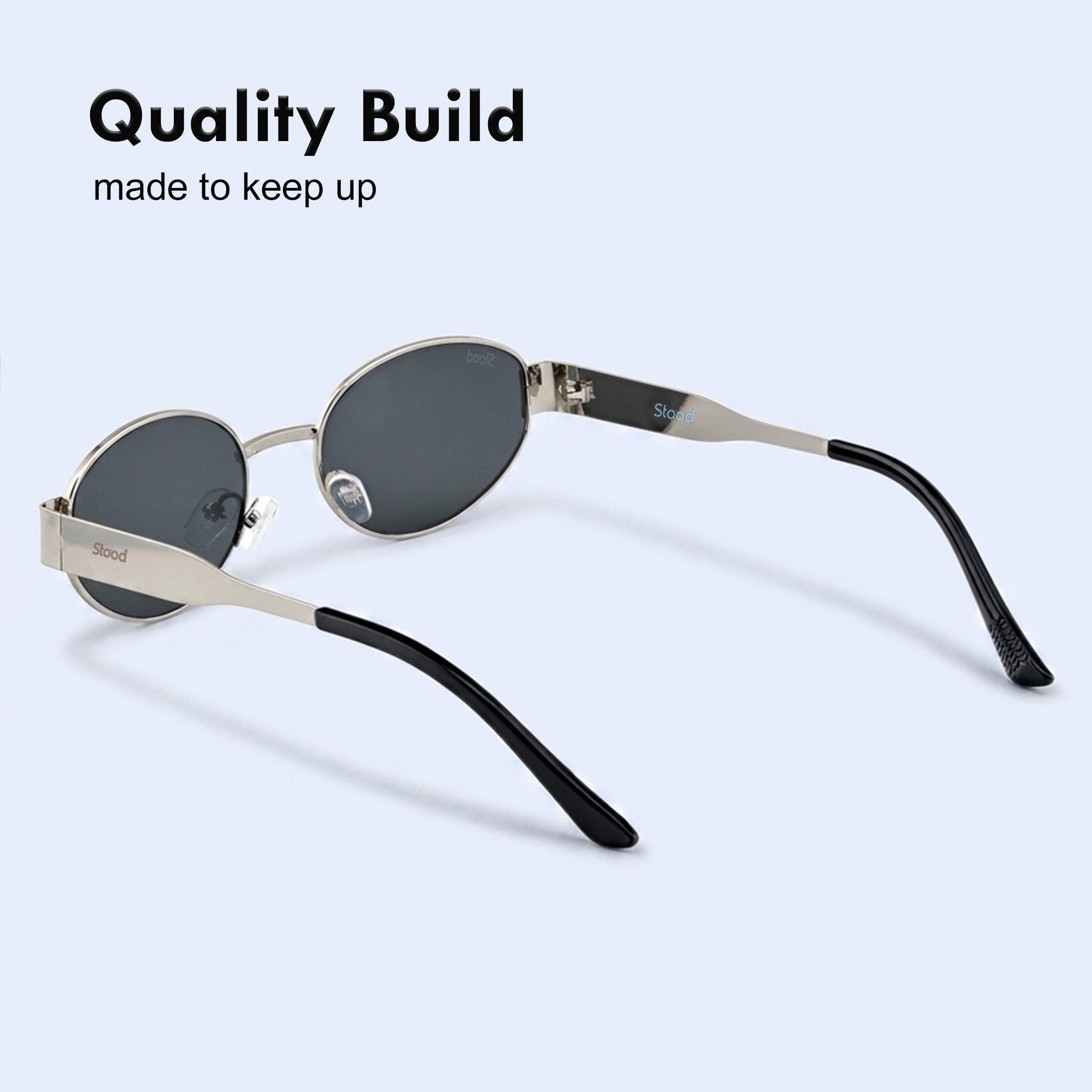 Stood Oval Black UV Protection Chashma For Men & Women New Style – SG-STD0023-C2