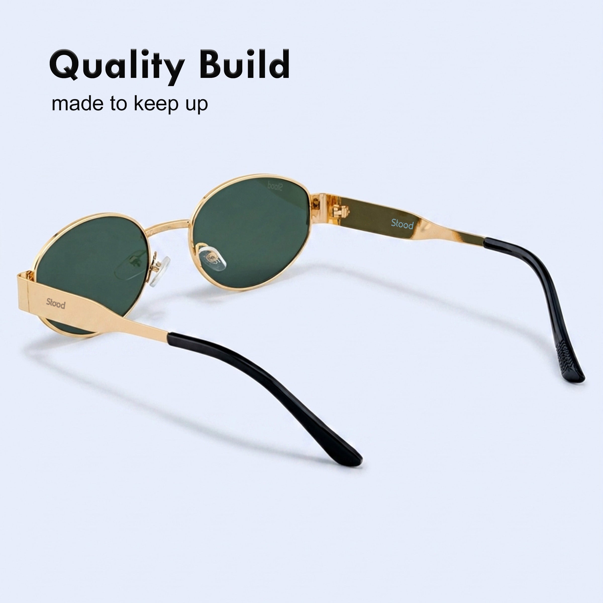 Stood Oval Green UV Protection Goggles For Men & Women Sunglasses – SG-STD0023-C4