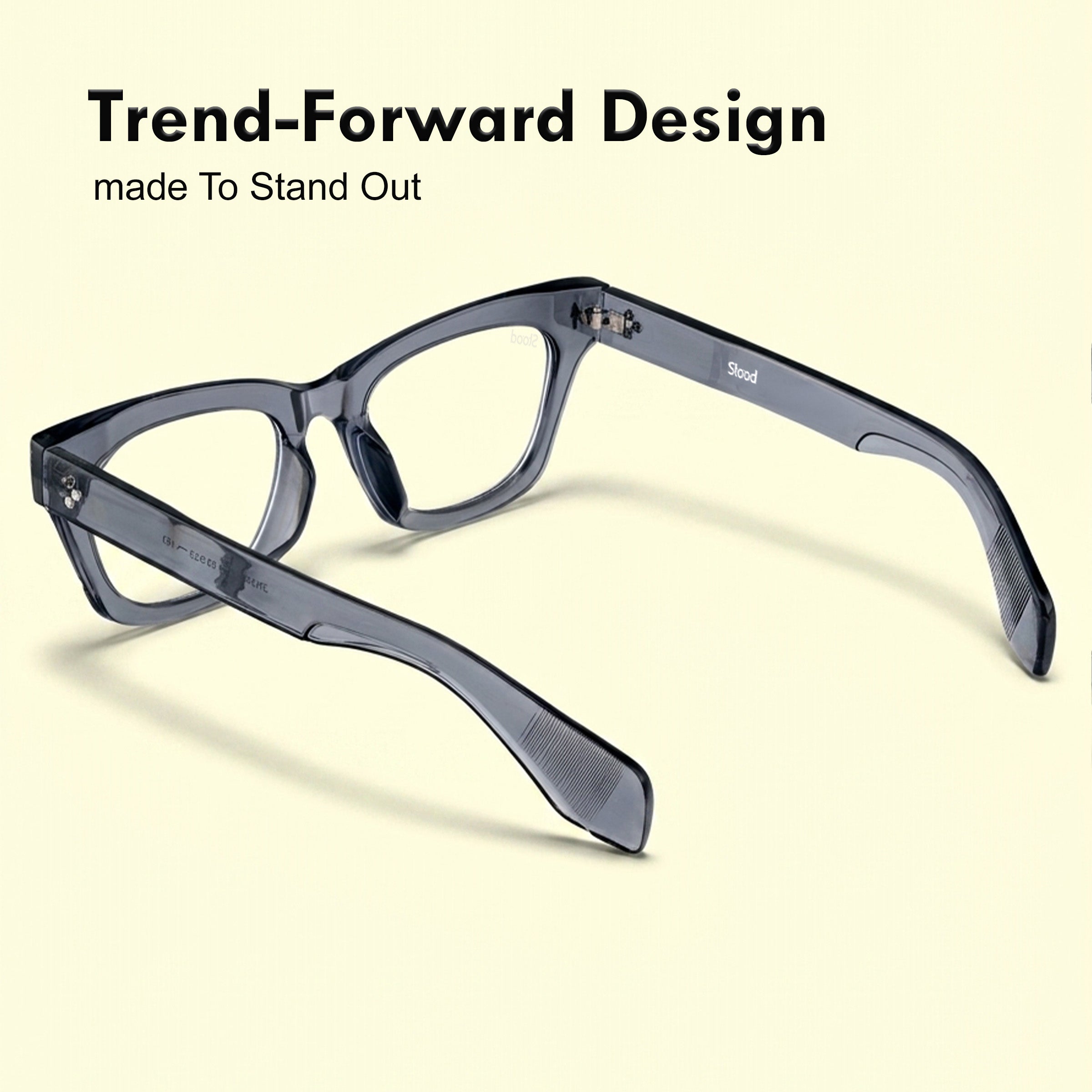 Stood Square Anti Glare Spectacles Frames For Men & Women – SF-STD0027-C2