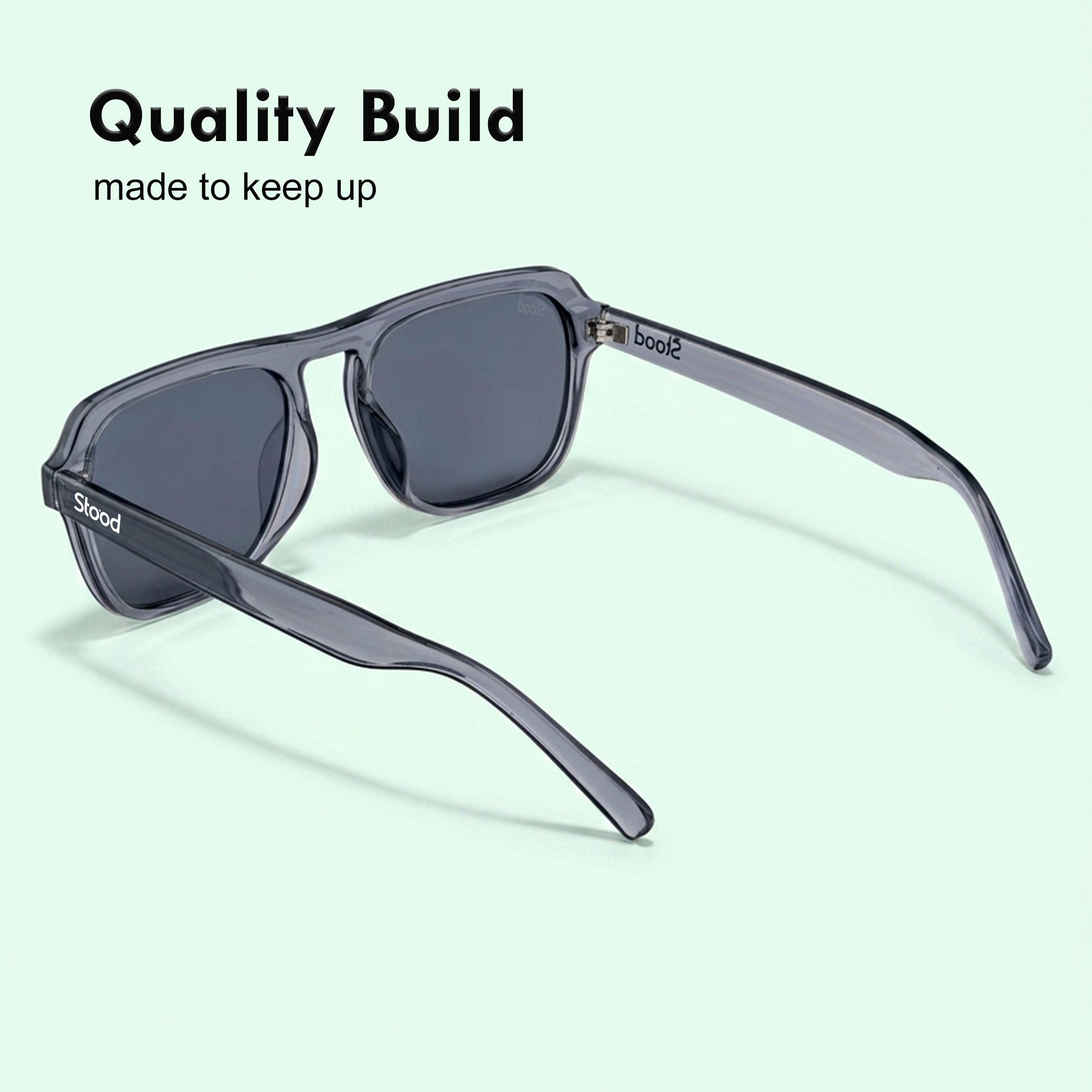 Stood Retro Square Black UV Protection Chashma For Men & Women New Style – SG-STD0024-C2