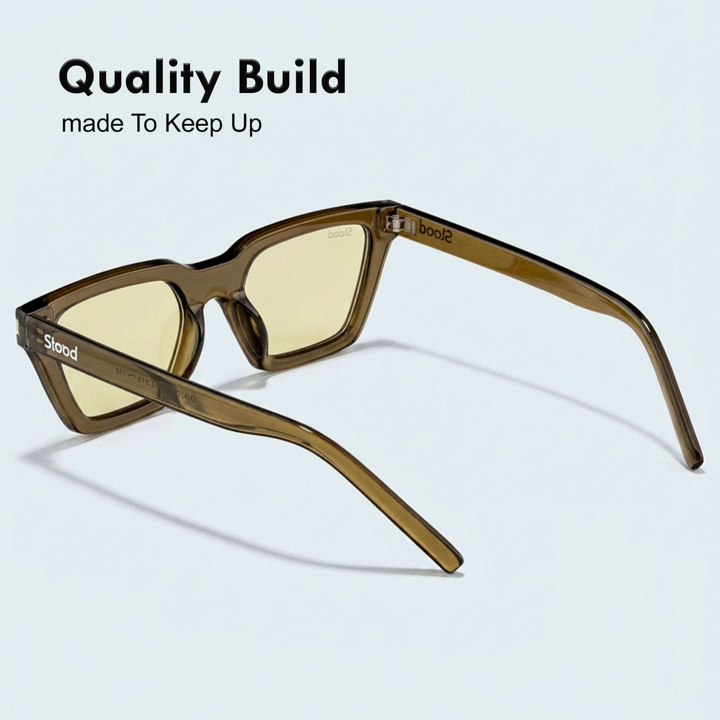Stood Cat Eye Square Green UV Protection Goggles For Men & Women Sunglasses – SG-STD0012-C3
