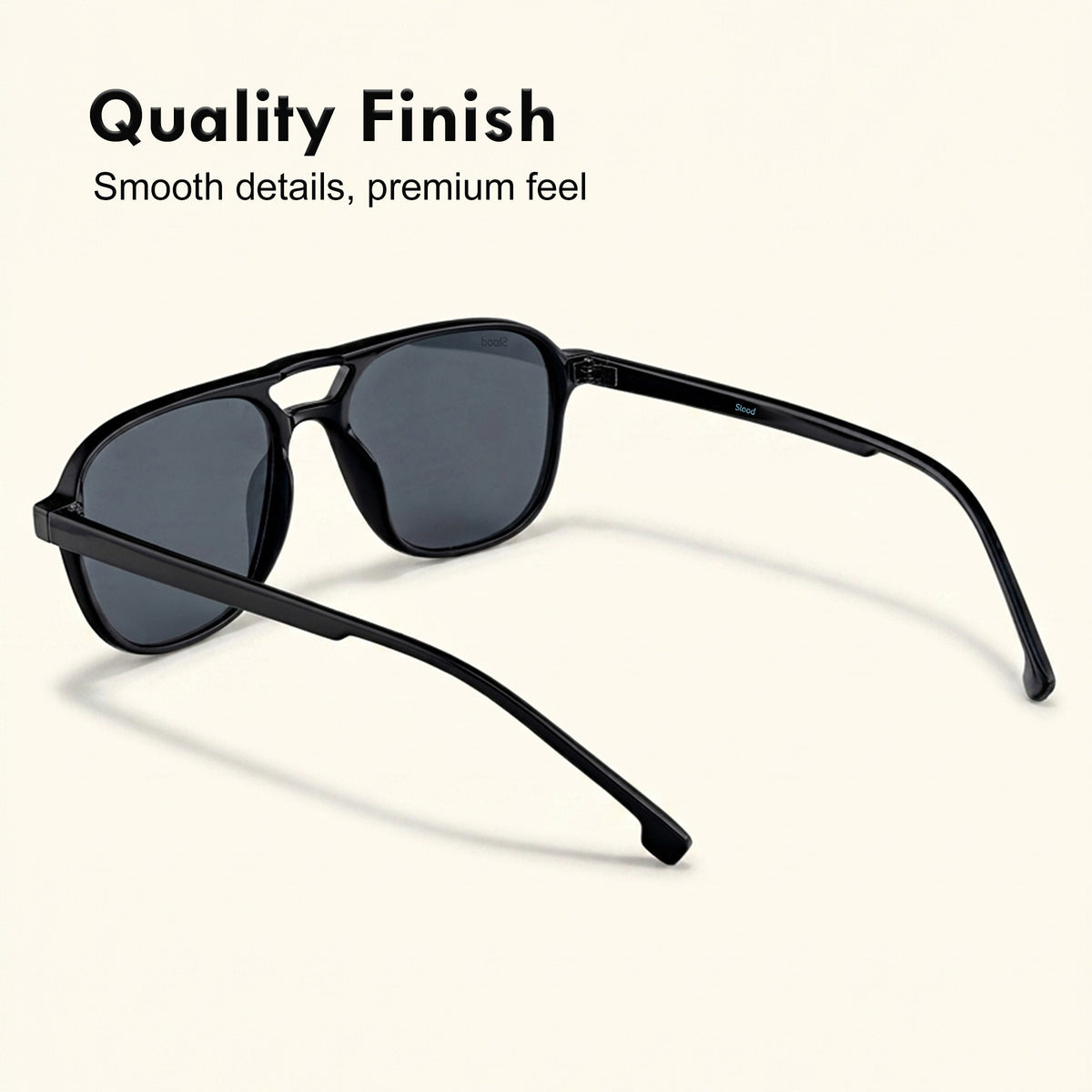 Stood Retro Square Black UV Protection Sunglasses For Men & Women Stylish – SG-STD0017-C1