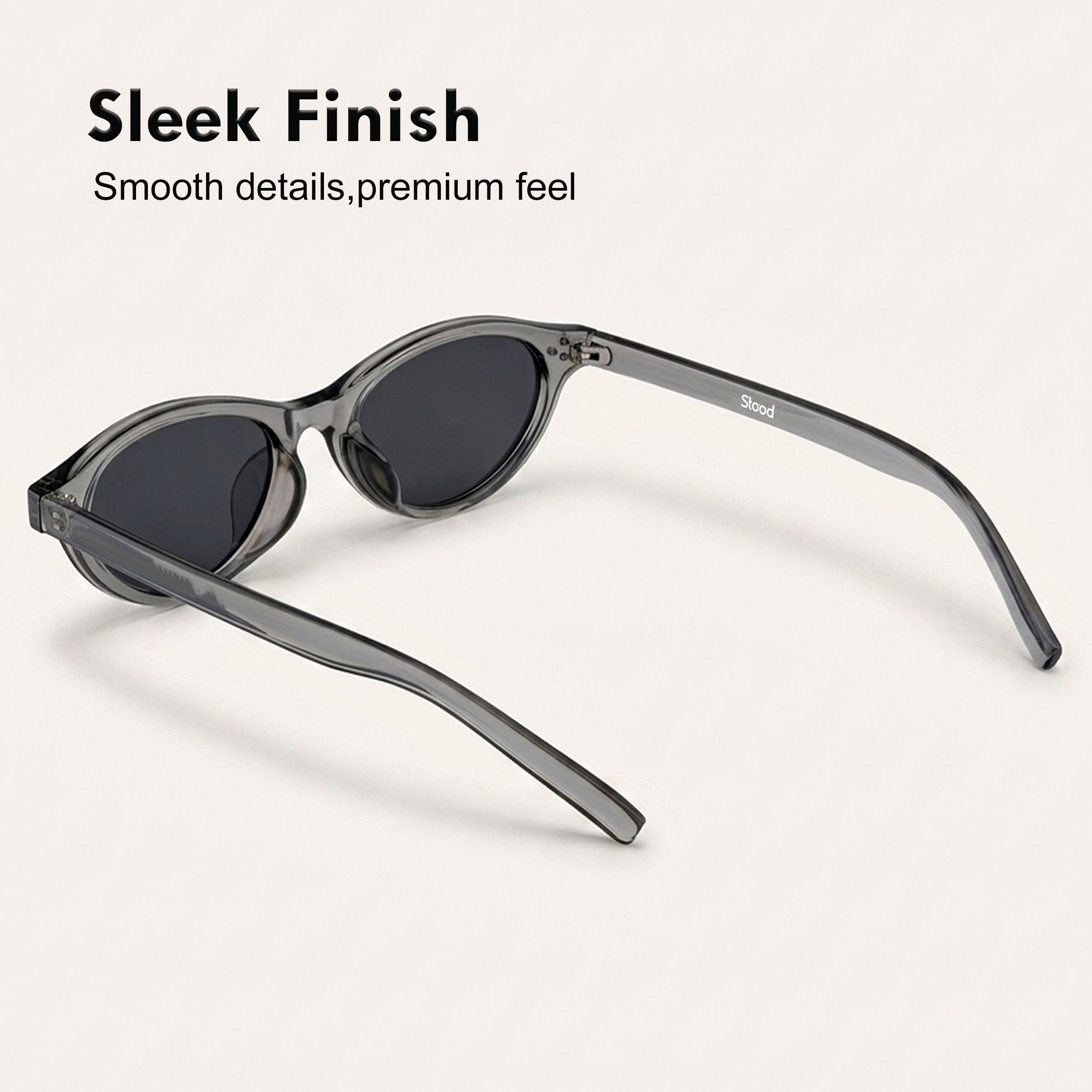 Stood Narrow Oval Black UV Protection Chashma For Men & Women New Style – SG-STD0015-C2