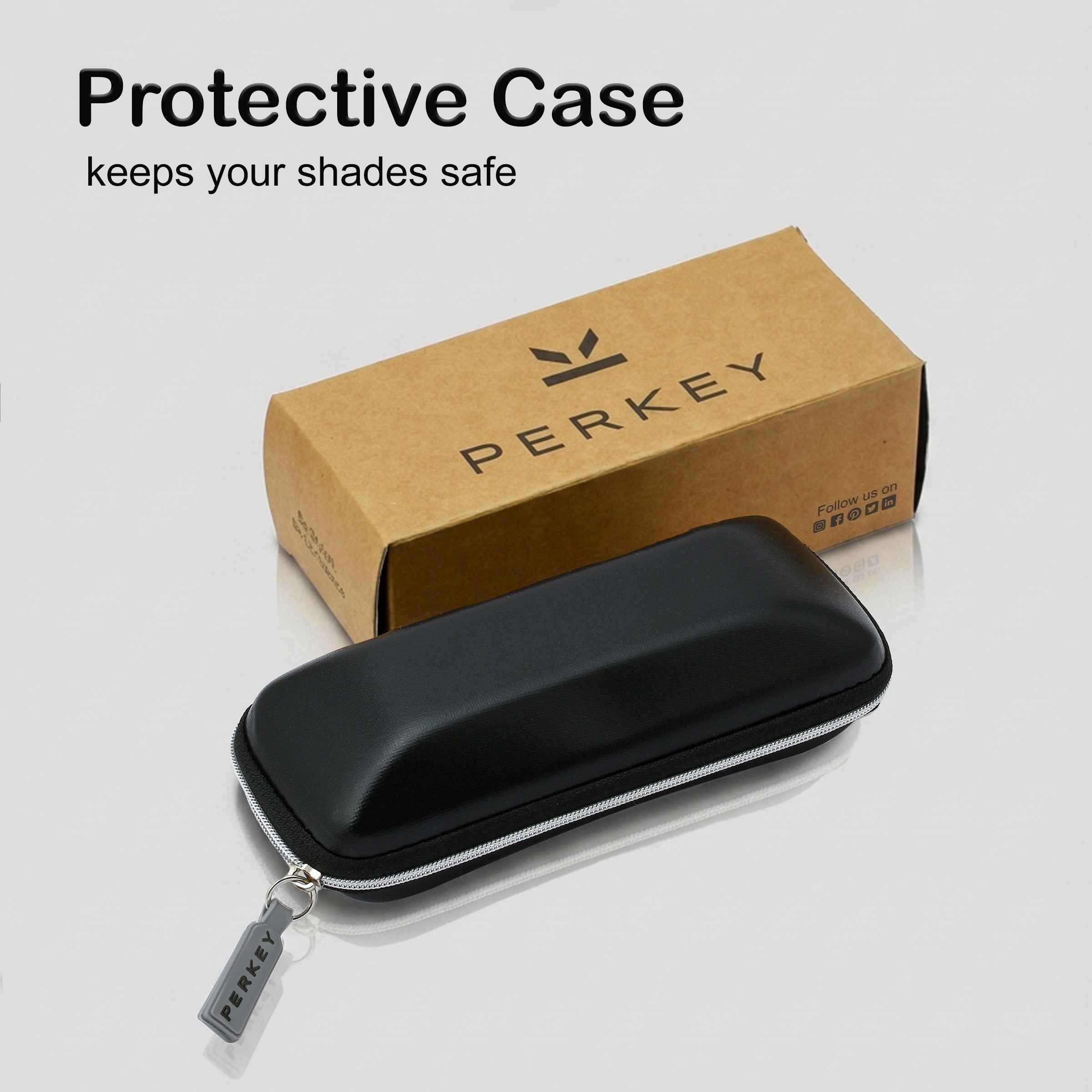 Perkey Cat Eye Square Polarized UV Protection Goggles For Men & Women Sunglasses – PRKY0021-C2