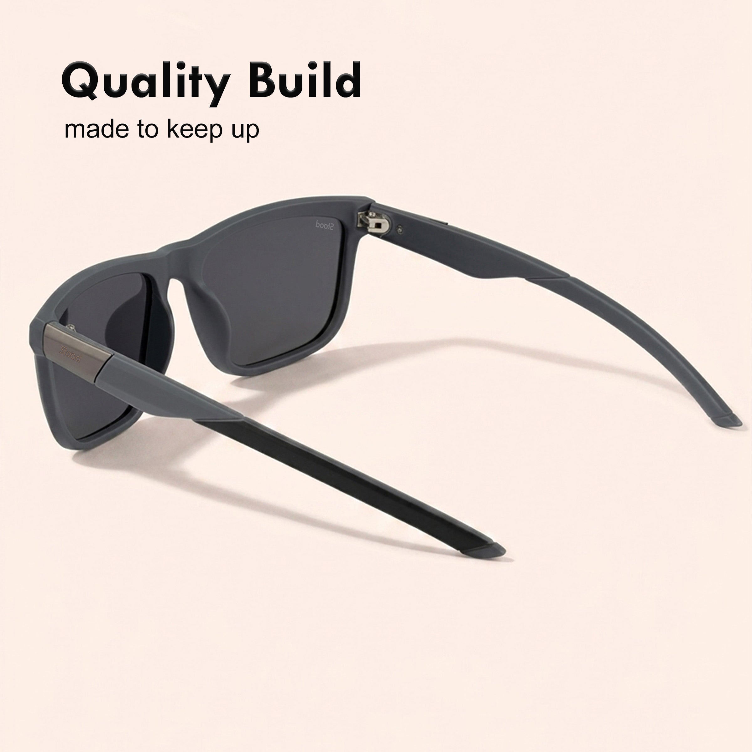 Stood Square Sports Black Polarized UV Protection Chashma For Men & Women New Style – SG-STD0028-C2