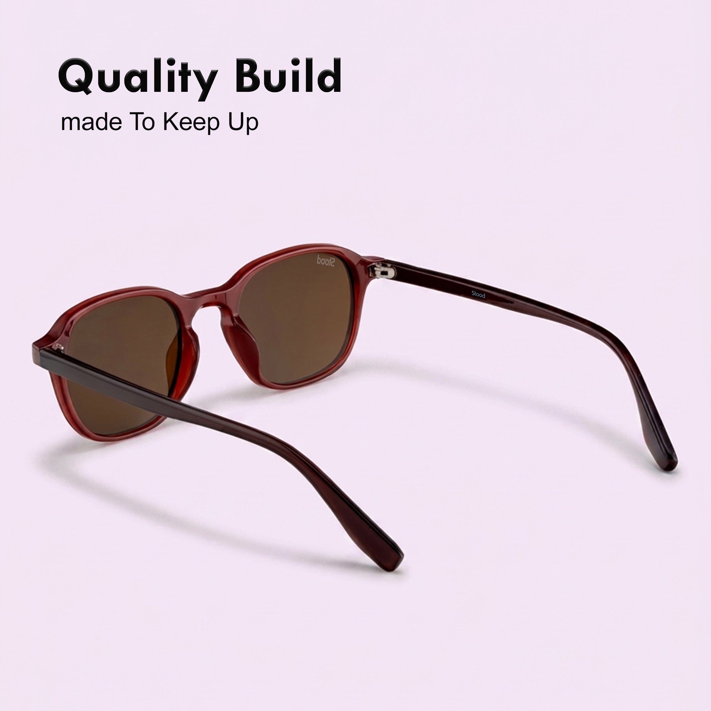 Stood Retro Square Brown UV Protection Chashma For Men & Women New Style – SG-STD0011-C2