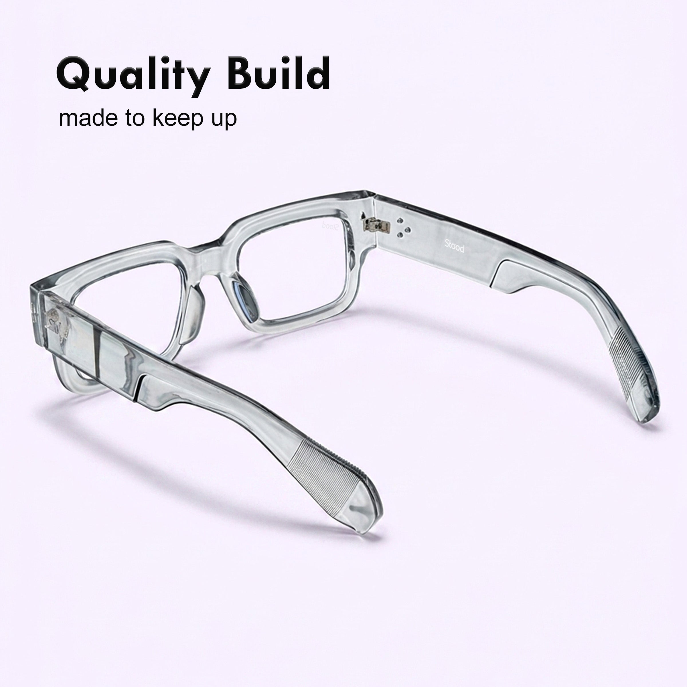 Stood Square Anti Glare Spectacles Frames For Men & Women – SF-STD0014-C2