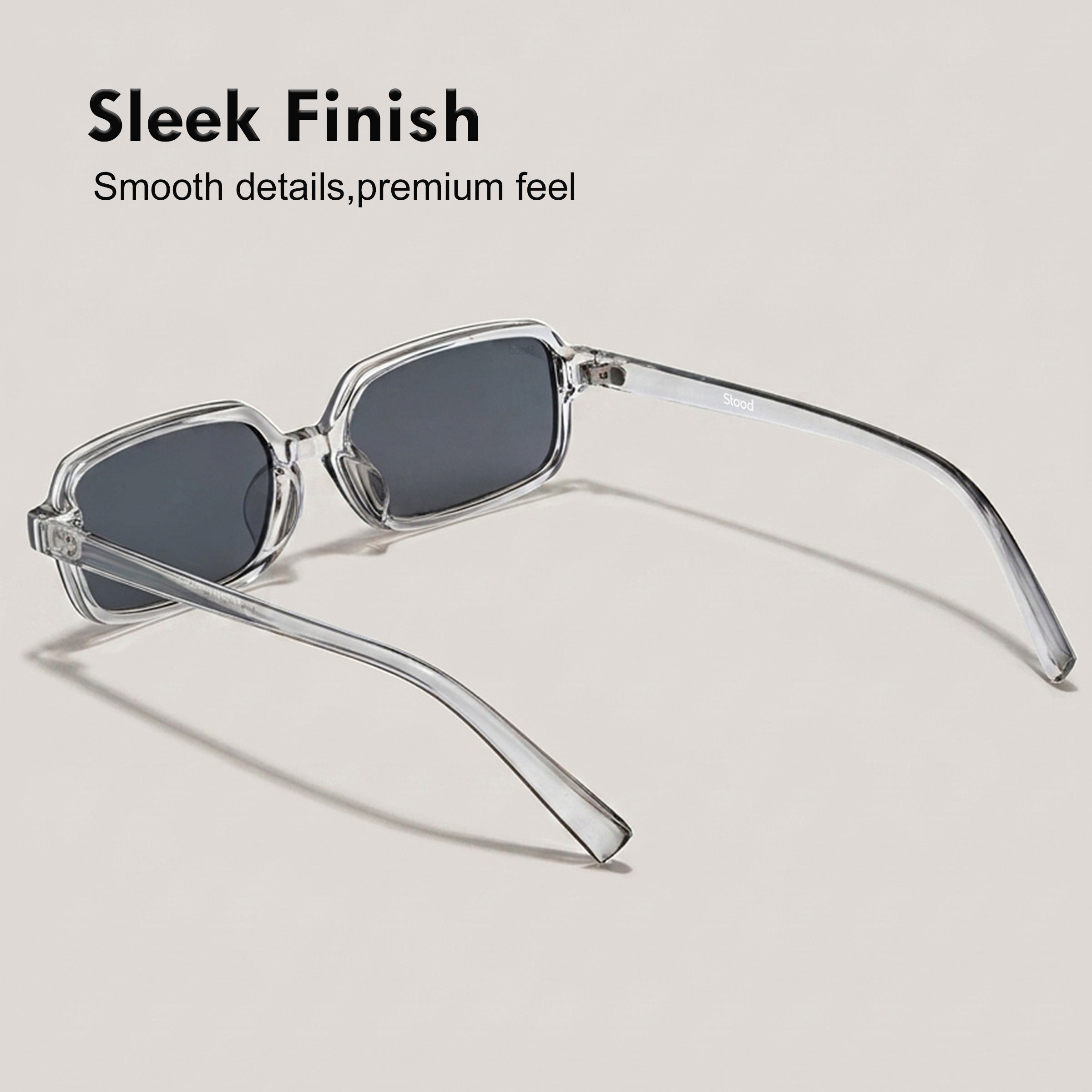 Stood Retro Square Black UV Protection Chashma For Men & Women New Style – SG-STD0018-C2