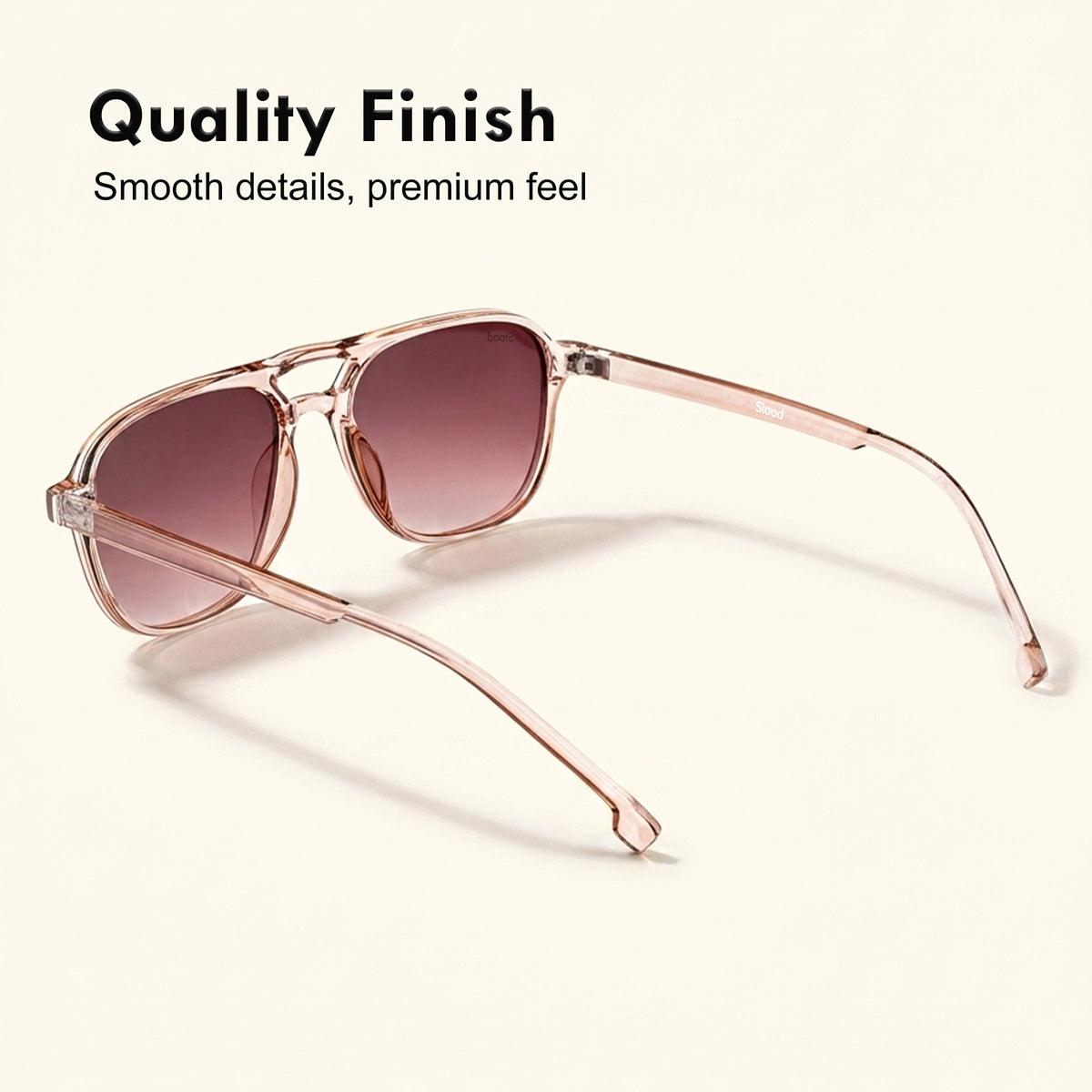 Stood Retro Square Brown UV Protection Goggles For Men & Women Sunglasses – SG-STD0017-C3