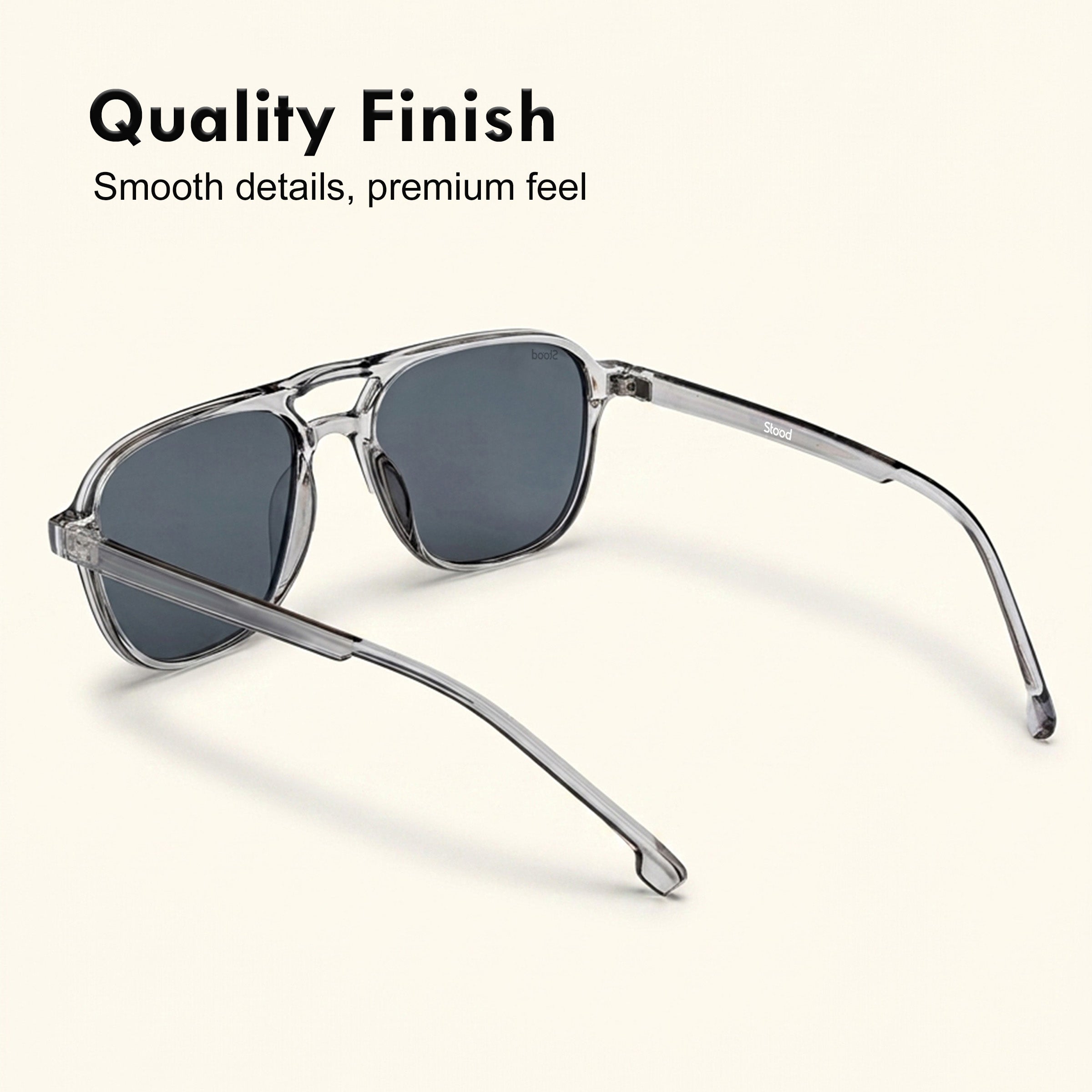 Stood Retro Square Black UV Protection Chashma For Men & Women New Style – SG-STD0017-C2