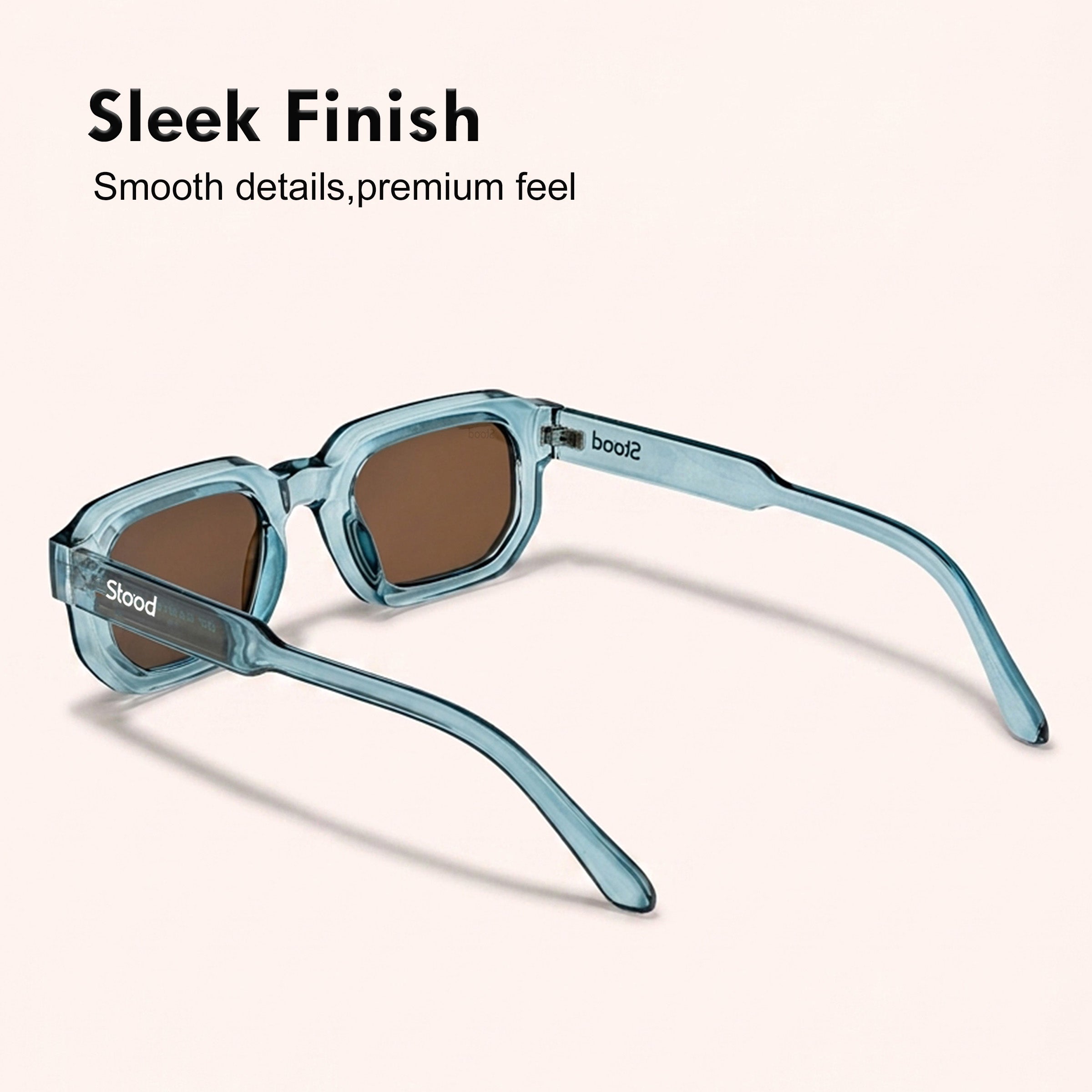 Stood Retro Square Brown UV Protection Goggles For Men & Women Sunglasses – SG-STD0025-C3